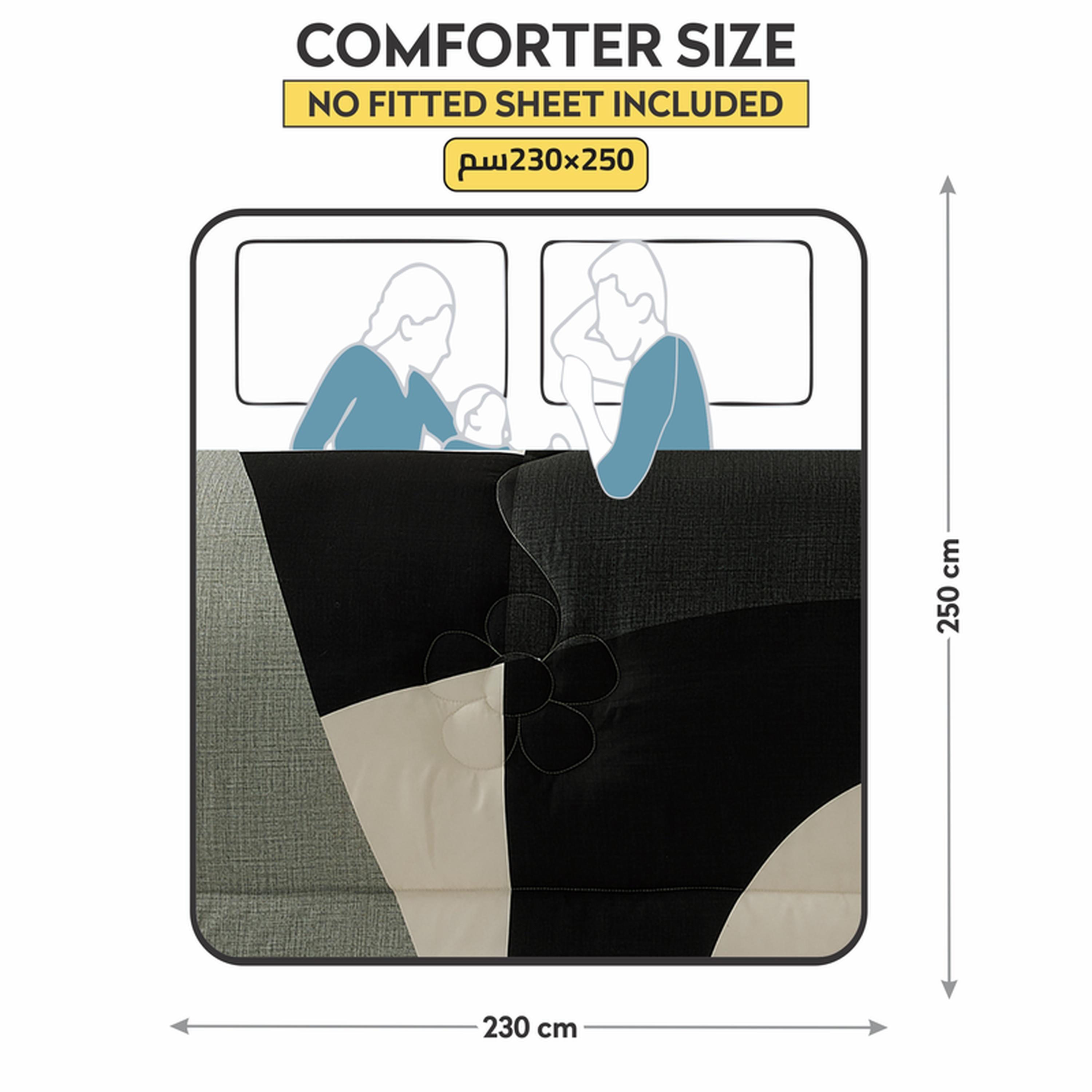 Printed 4-Piece King Comforter Set - 250x230 cms-household-bedding-comfortersandbedspreads-comforters-image-3