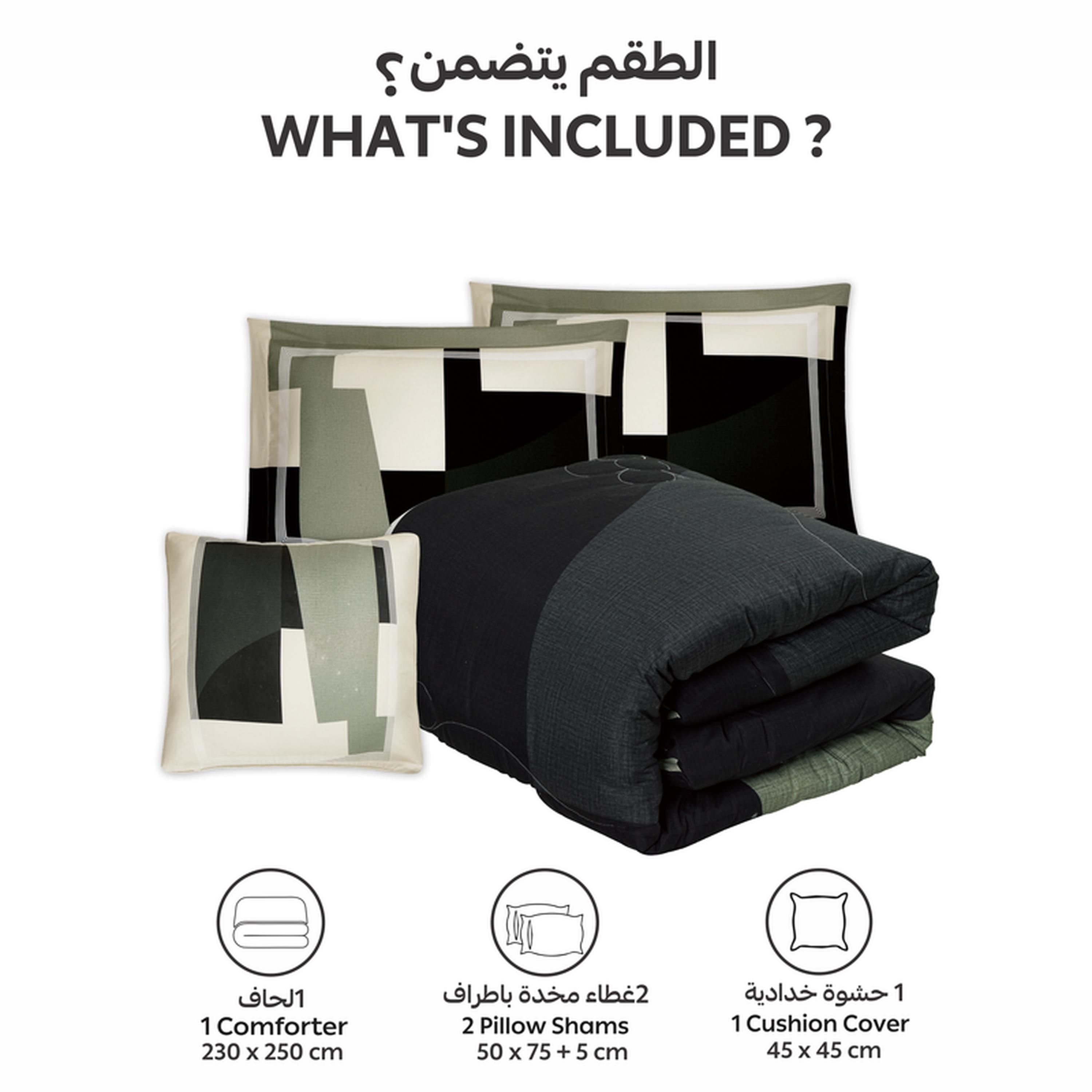 Printed 4-Piece King Comforter Set - 250x230 cms-household-bedding-comfortersandbedspreads-comforters-image-4
