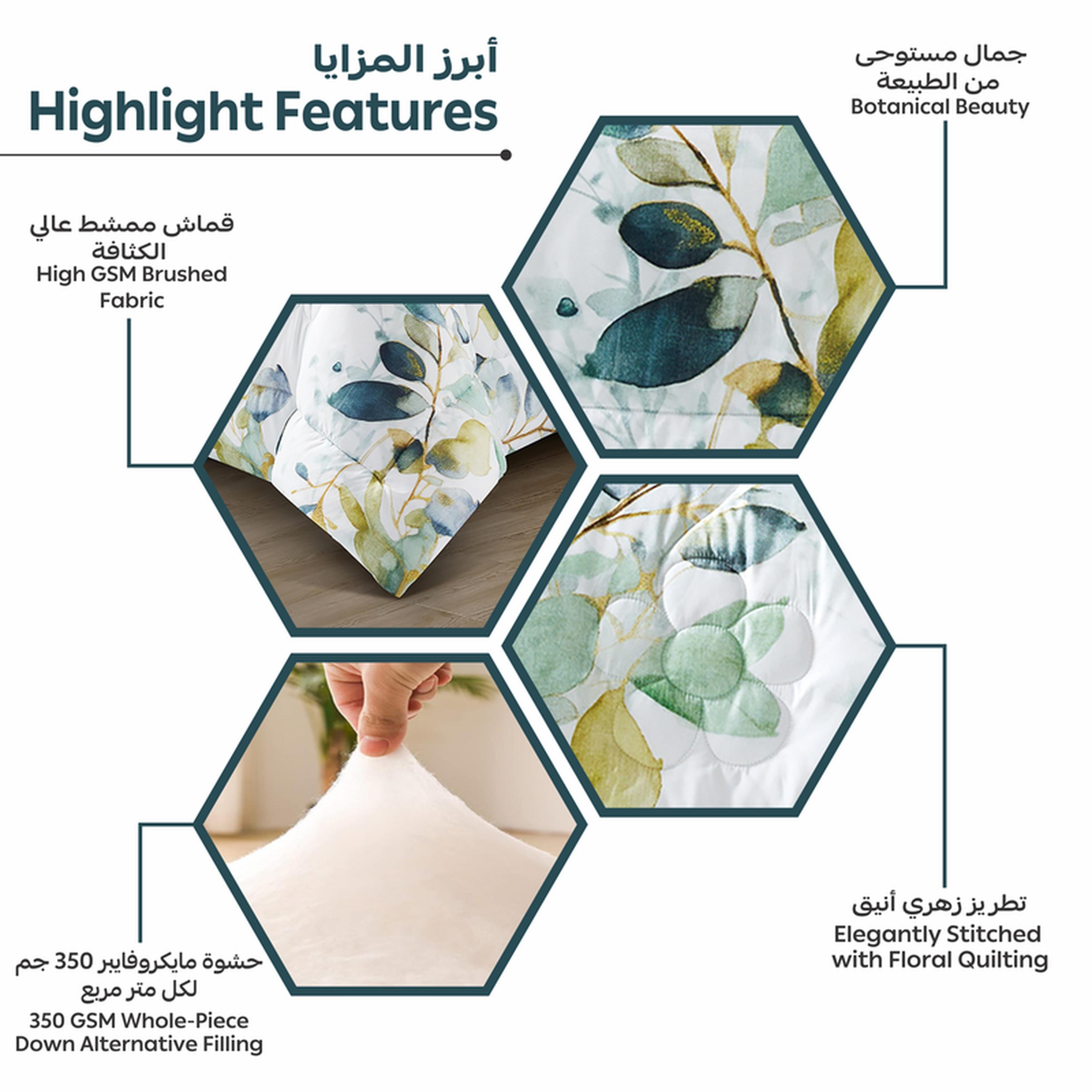 طقم لحاف كينج بطبعات 4 قطع من دونتيلا - 250x230 سم-household-bedding-comfortersandbedspreads-comforters-image-5