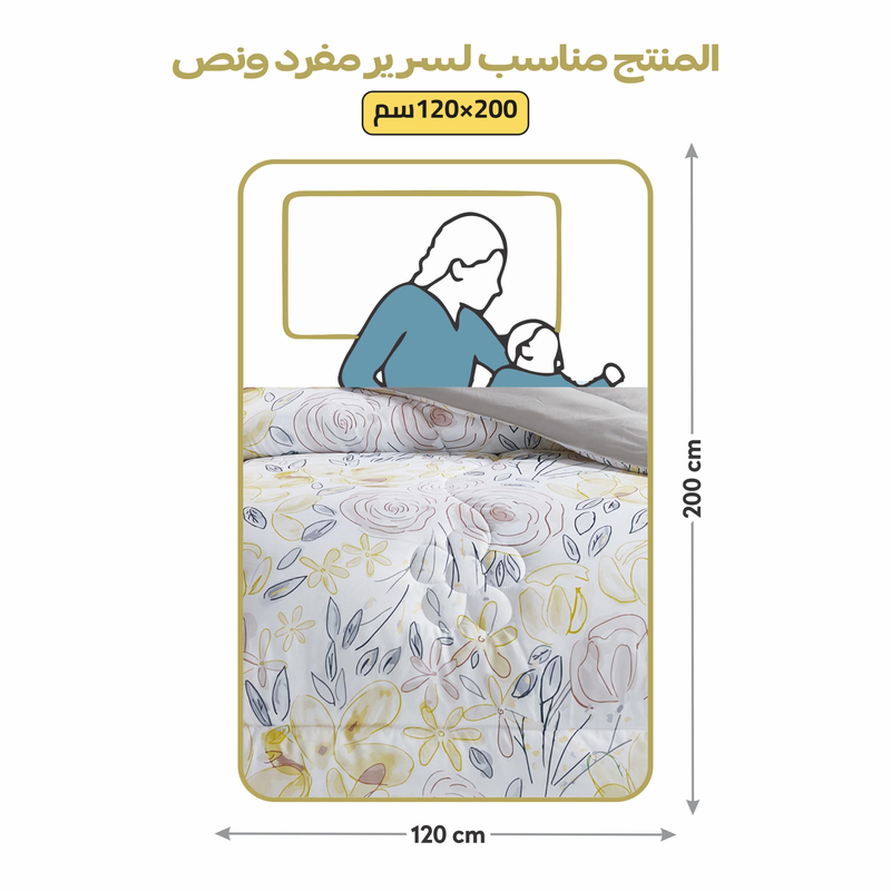 Printed 4-Piece Single Comforter Set - 170x230 cms-household-bedding-comfortersandbedspreads-comforters-image-3