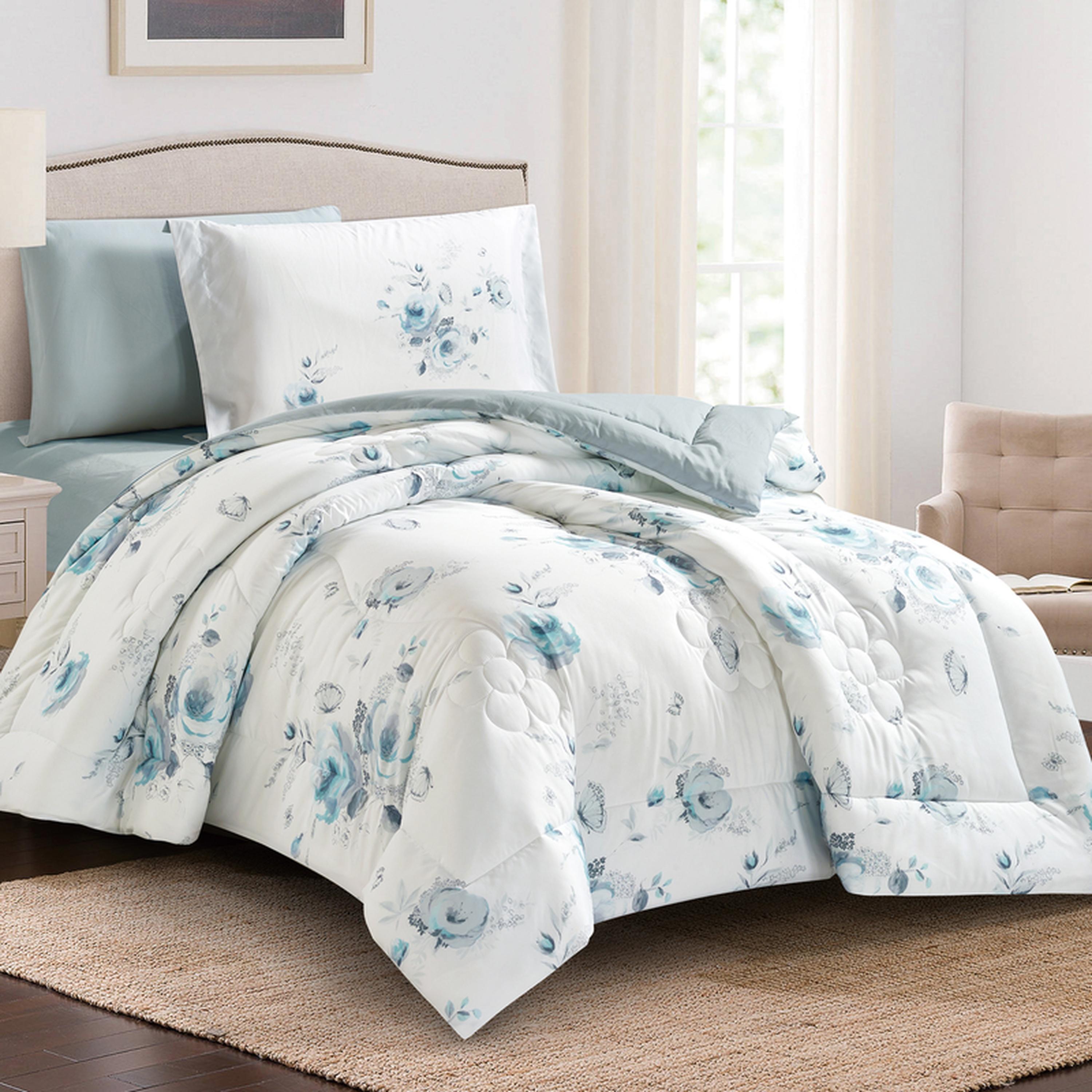 Printed 4-Piece Single Comforter Set - 170x230 cms-household-bedding-comfortersandbedspreads-comforters-image-2