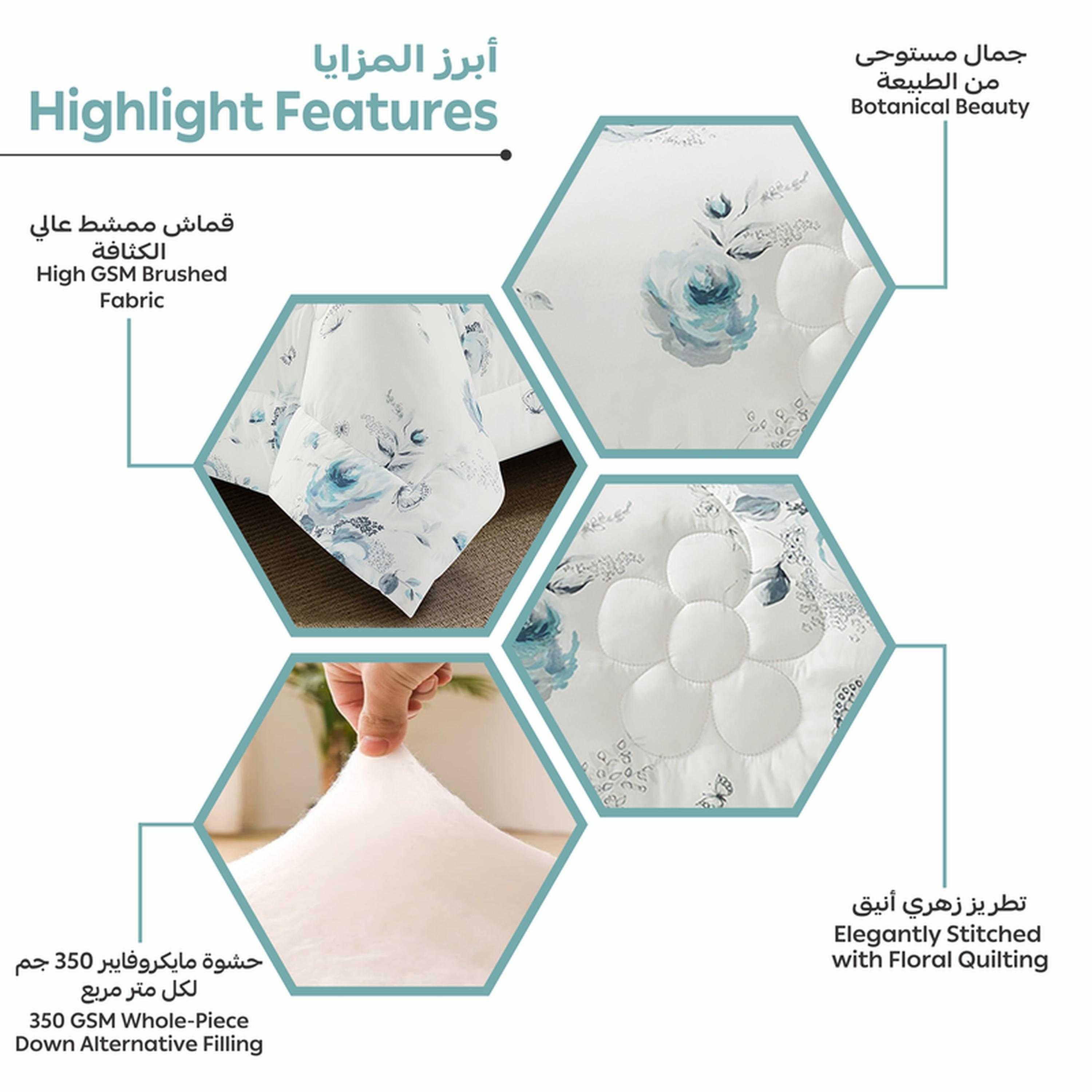 Printed 4-Piece Single Comforter Set - 170x230 cms-household-bedding-comfortersandbedspreads-comforters-image-5