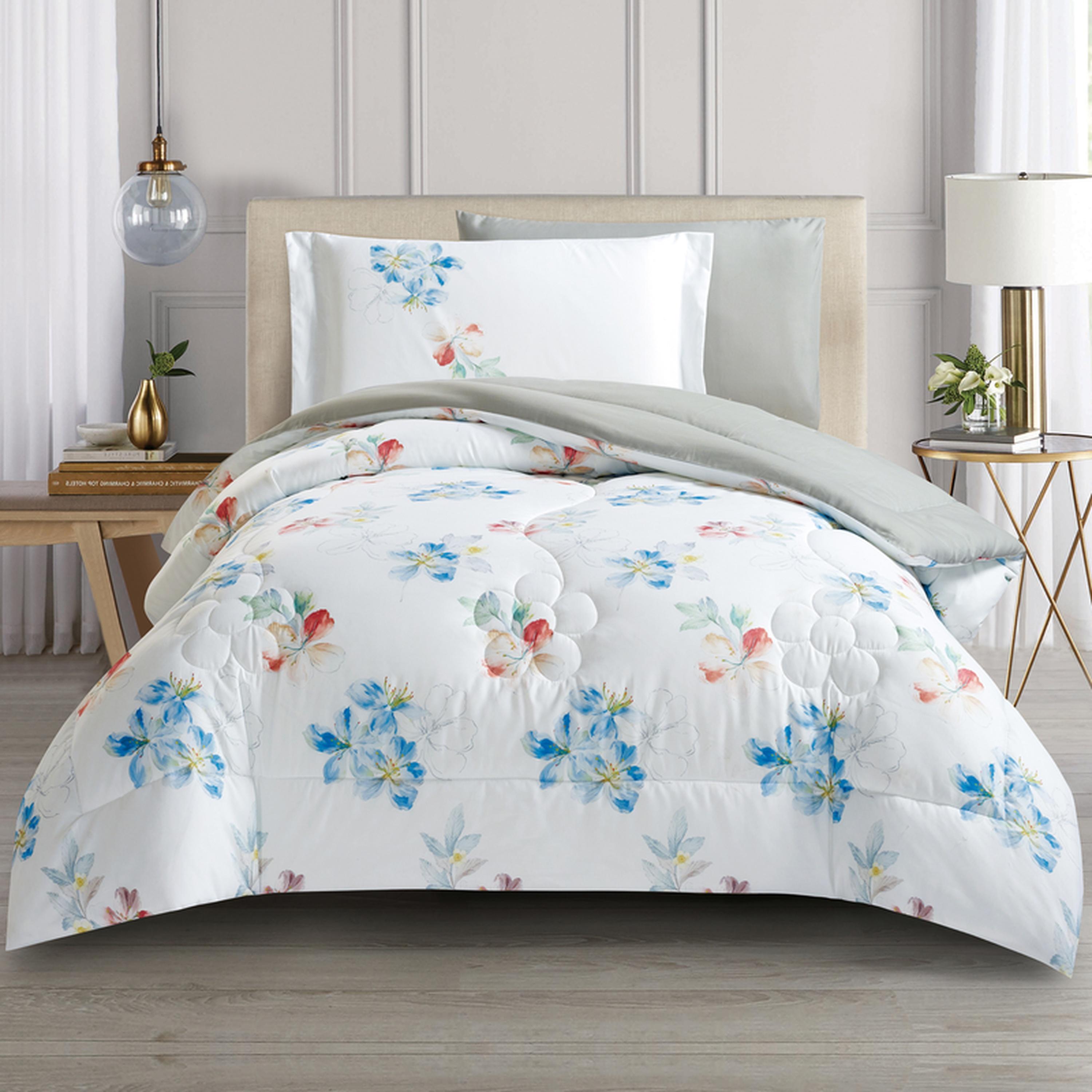 Printed 4-Piece Single Comforter Set - 170x230 cms-household-bedding-comfortersandbedspreads-comforters-image-1