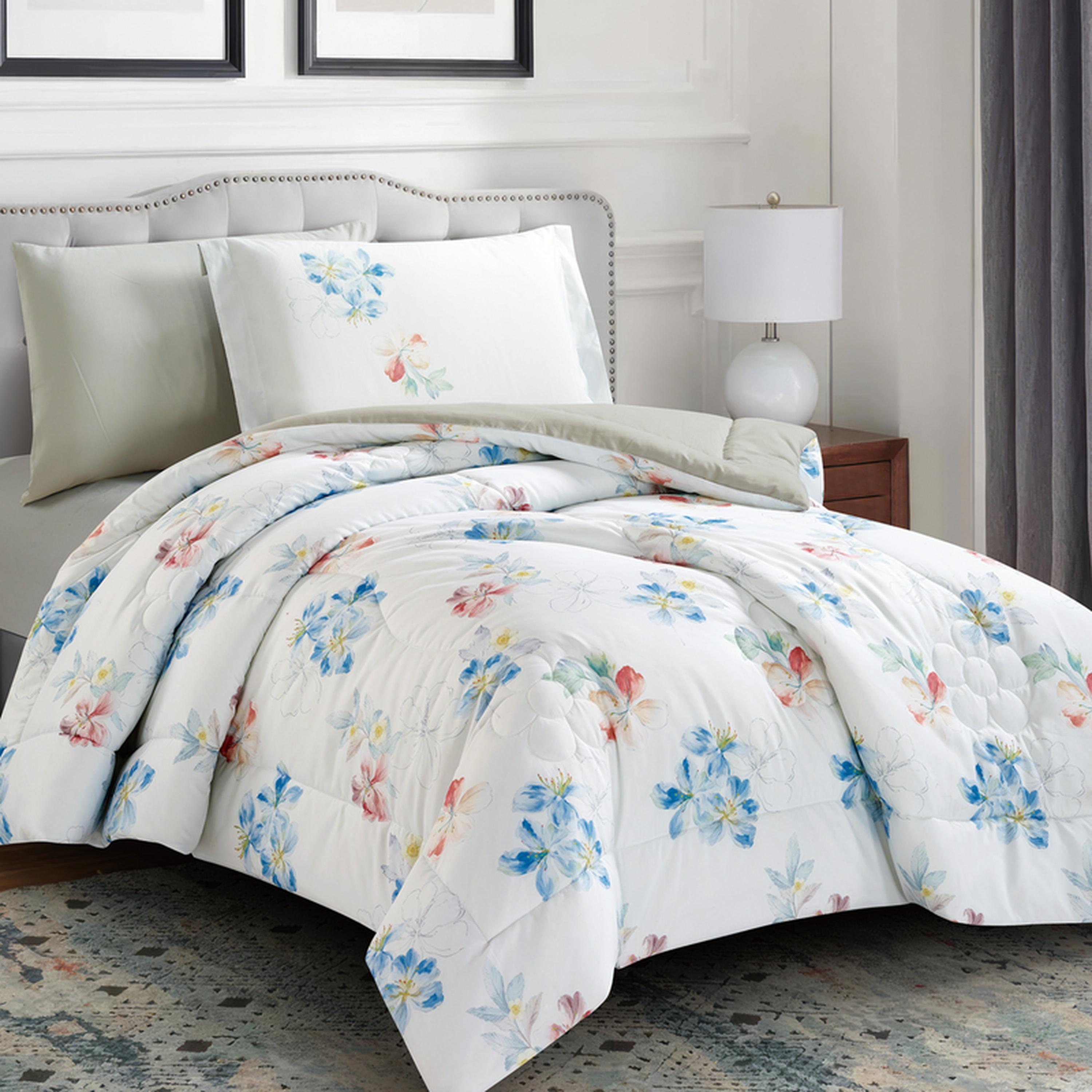 Printed 4-Piece Single Comforter Set - 170x230 cms-household-bedding-comfortersandbedspreads-comforters-image-2