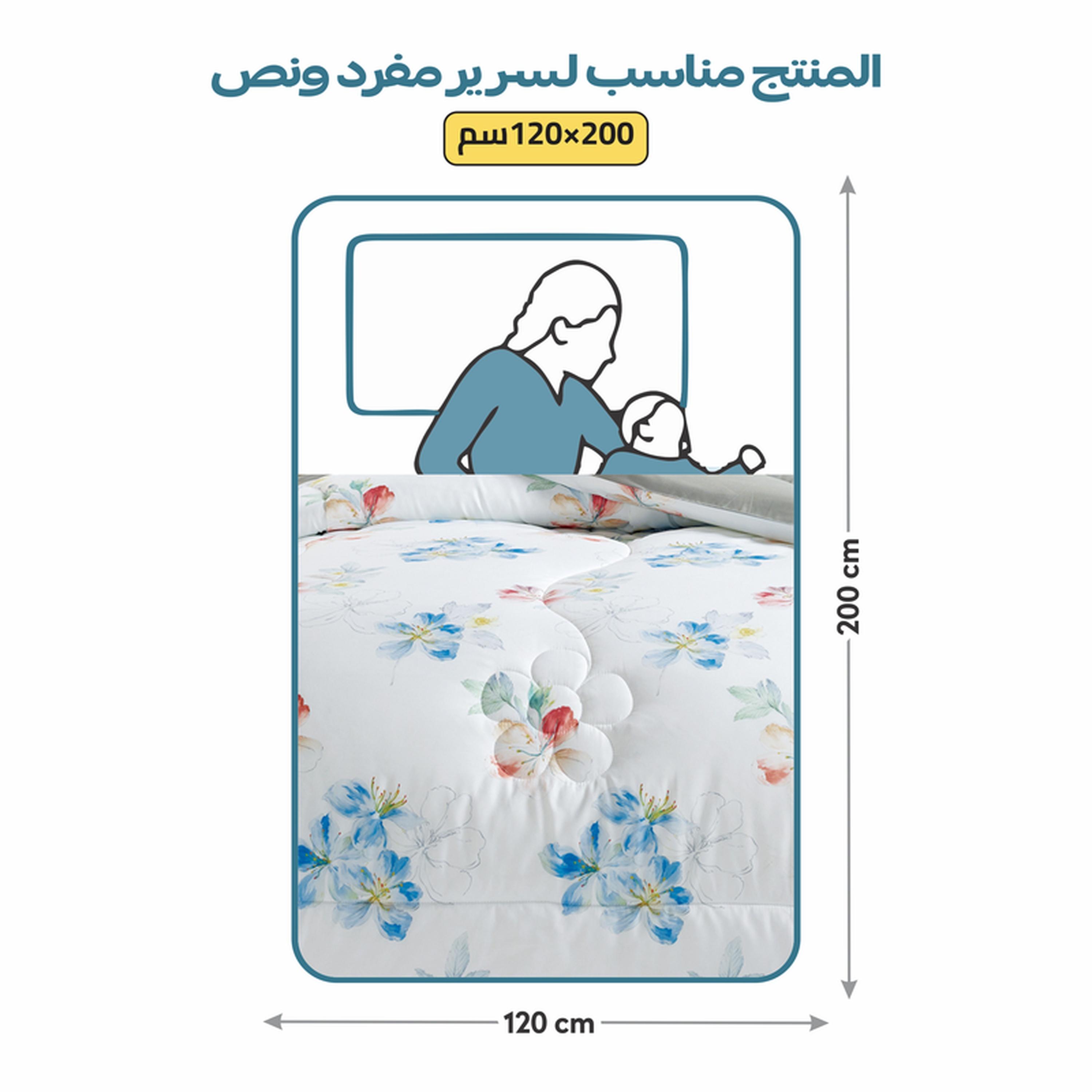 Printed 4-Piece Single Comforter Set - 170x230 cms-household-bedding-comfortersandbedspreads-comforters-image-3
