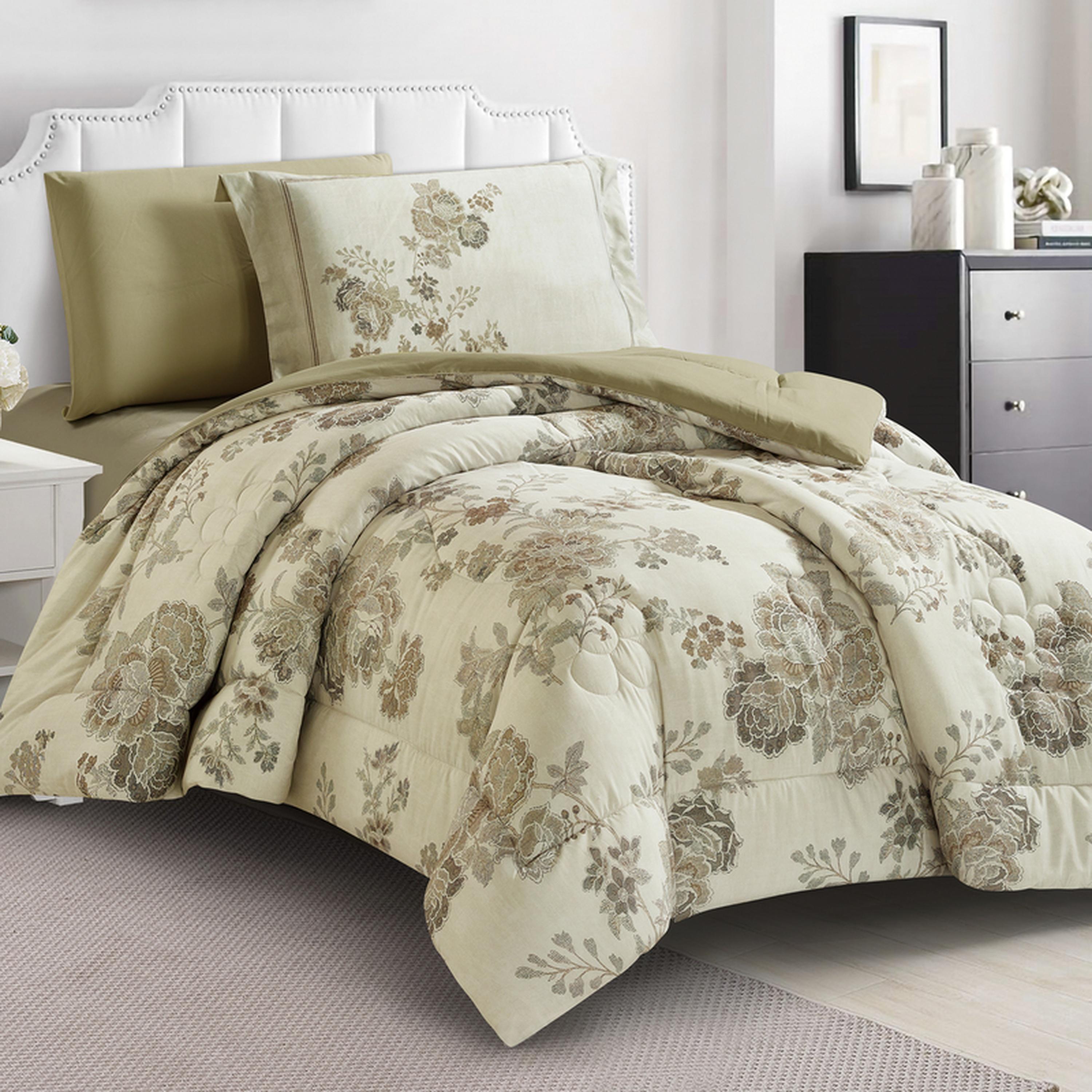 طقم لحاف فردي بطبعات 4 قطع من دوناتيلا - 170×230 سم-household-bedding-comfortersandbedspreads-comforters-image-2