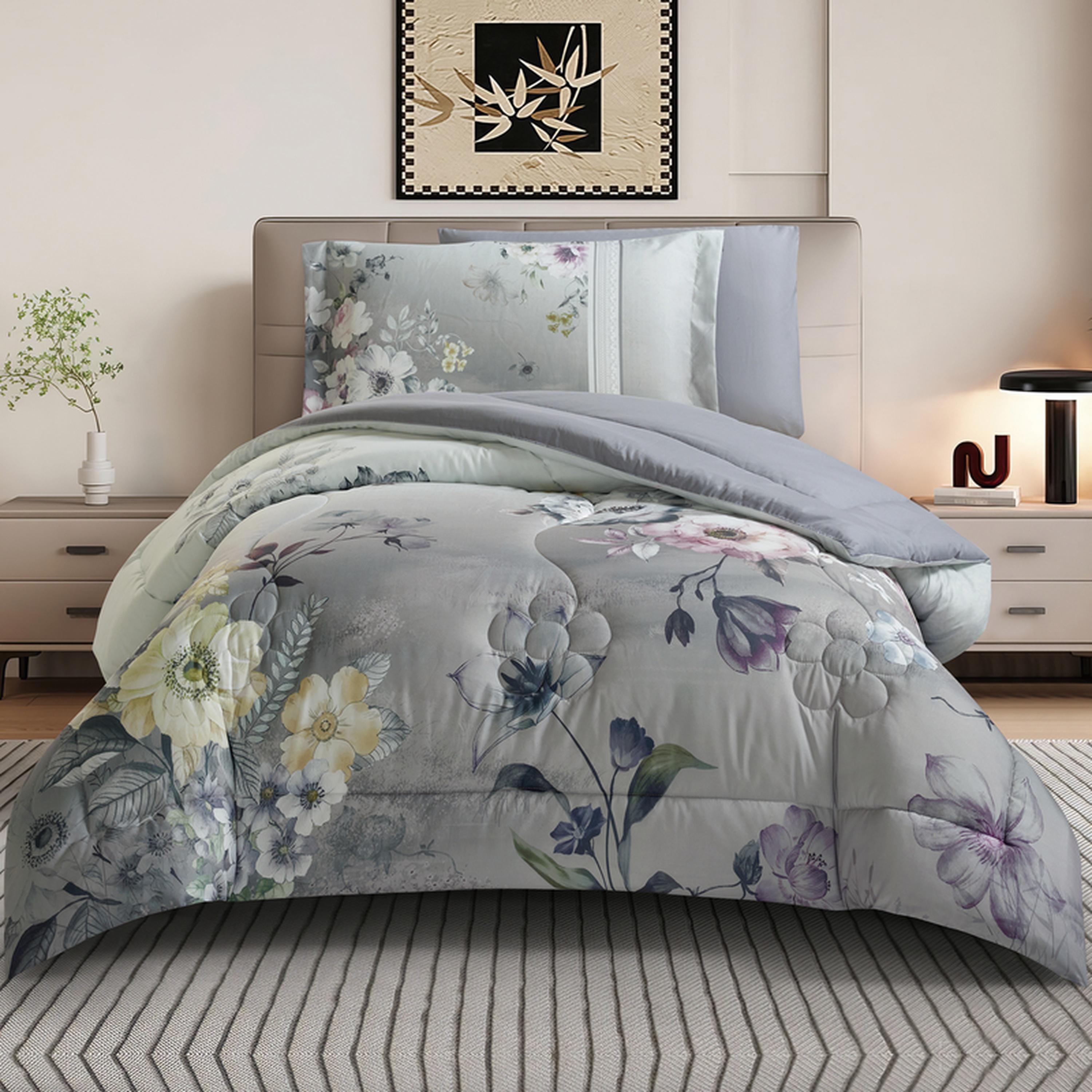طقم لحاف فردي بطبعات 4 قطع من دوناتيلا - 170×230 سم-household-bedding-comfortersandbedspreads-comforters-image-1