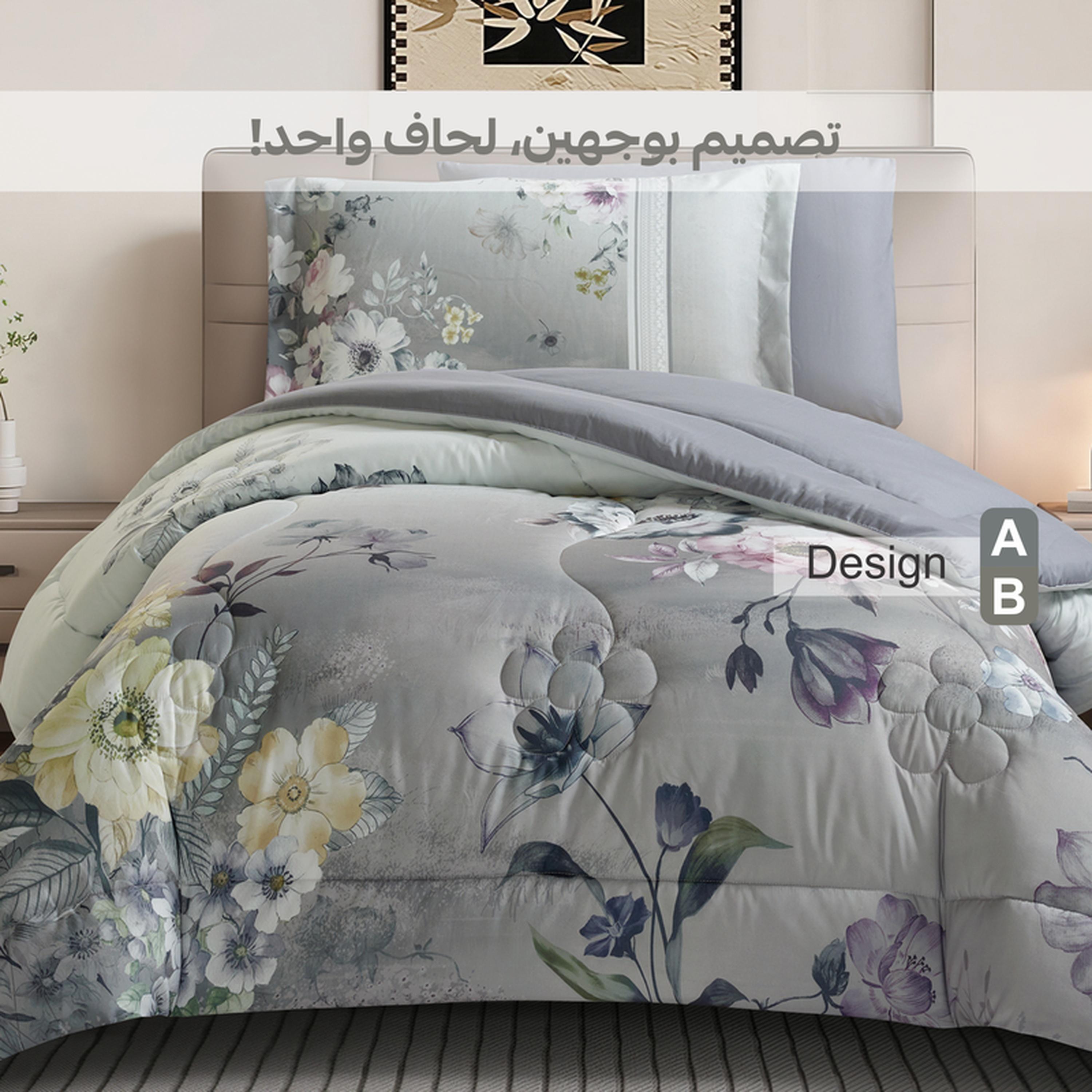 طقم لحاف فردي بطبعات 4 قطع من دوناتيلا - 170×230 سم-household-bedding-comfortersandbedspreads-comforters-image-6