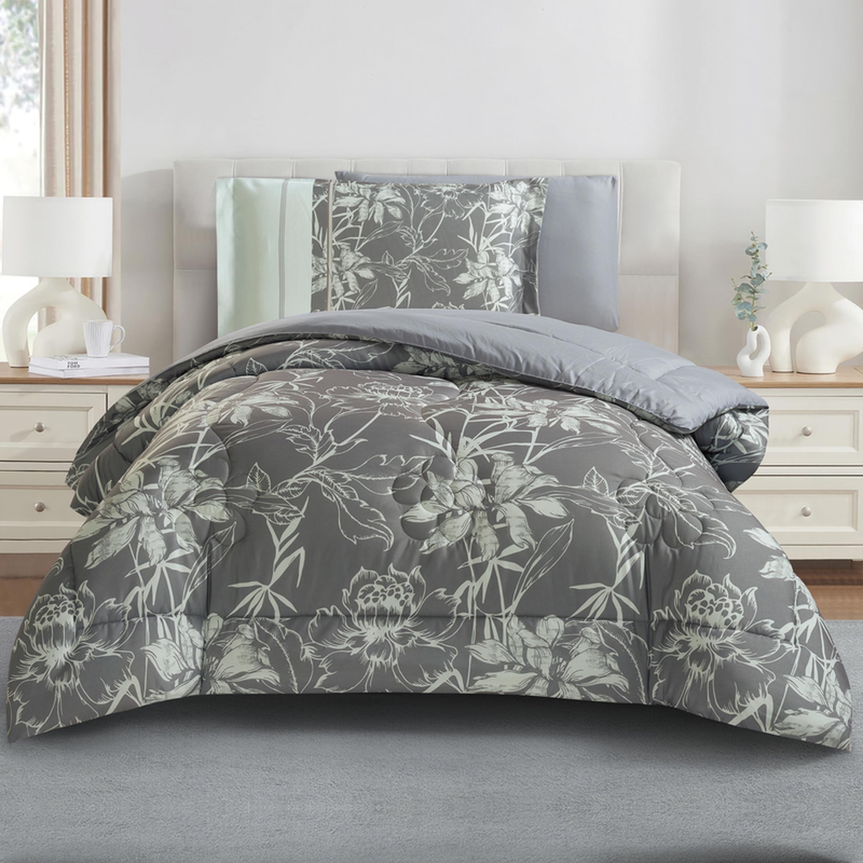 طقم لحاف فردي بطبعات 4 قطع من دوناتيلا - 170×230 سم-household-bedding-comfortersandbedspreads-comforters-image-1