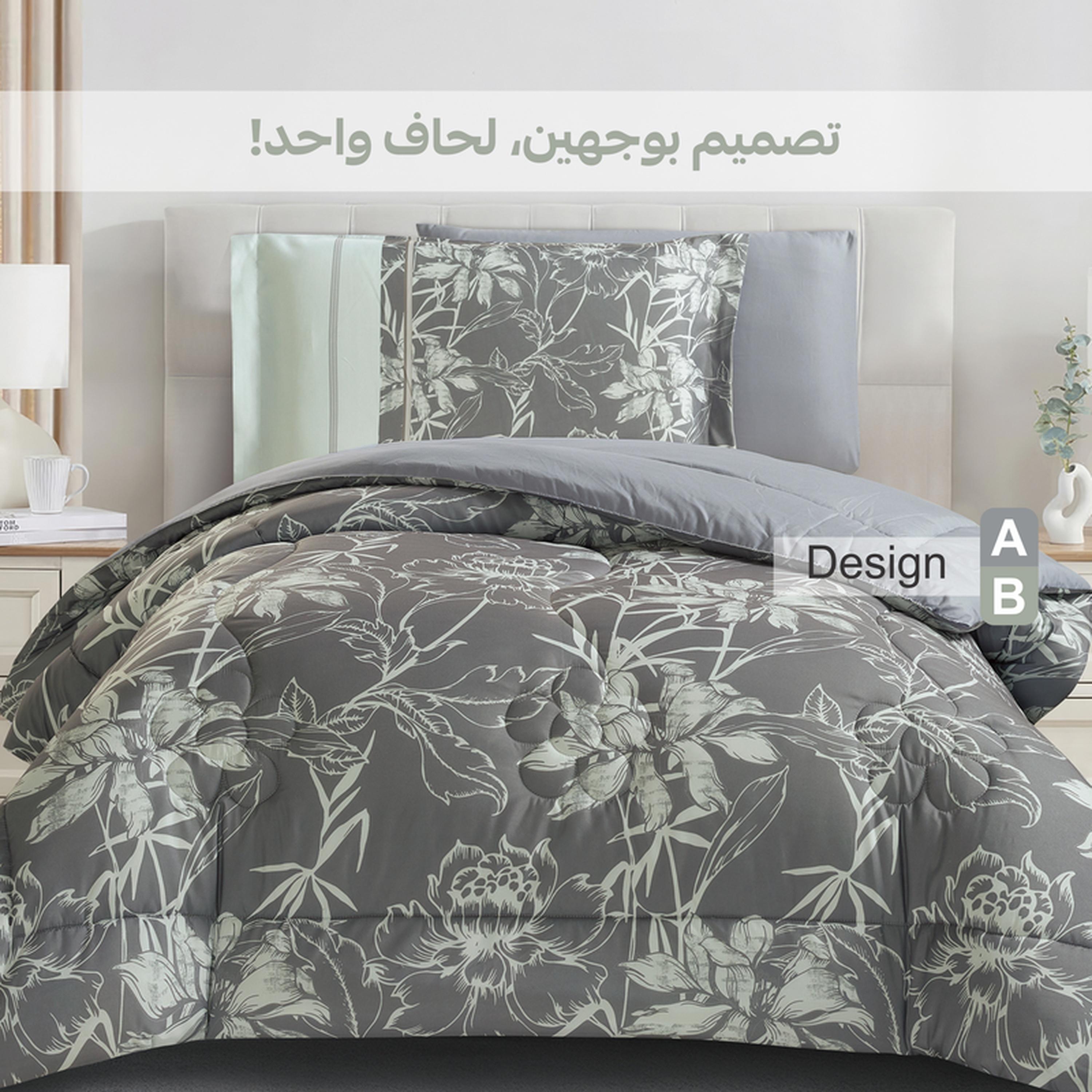 طقم لحاف فردي بطبعات 4 قطع من دوناتيلا - 170×230 سم-household-bedding-comfortersandbedspreads-comforters-image-6