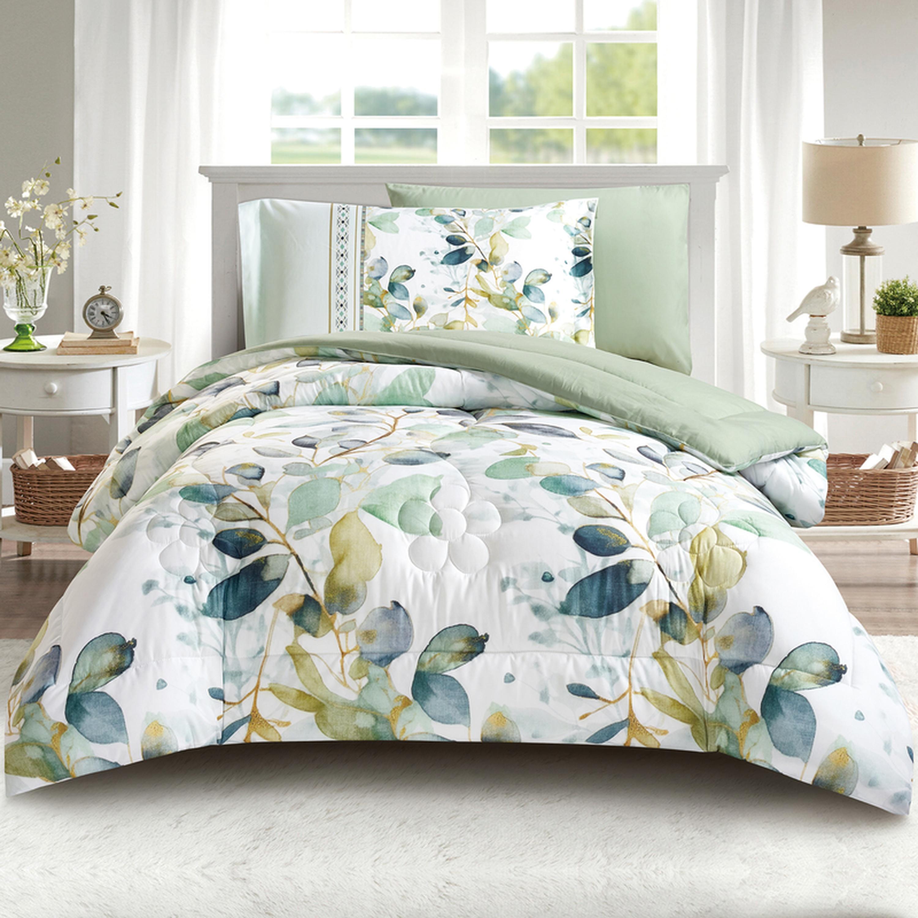 طقم لحاف فردي بطبعات 4 قطع من دوناتيلا - 170×230 سم-household-bedding-comfortersandbedspreads-comforters-image-1