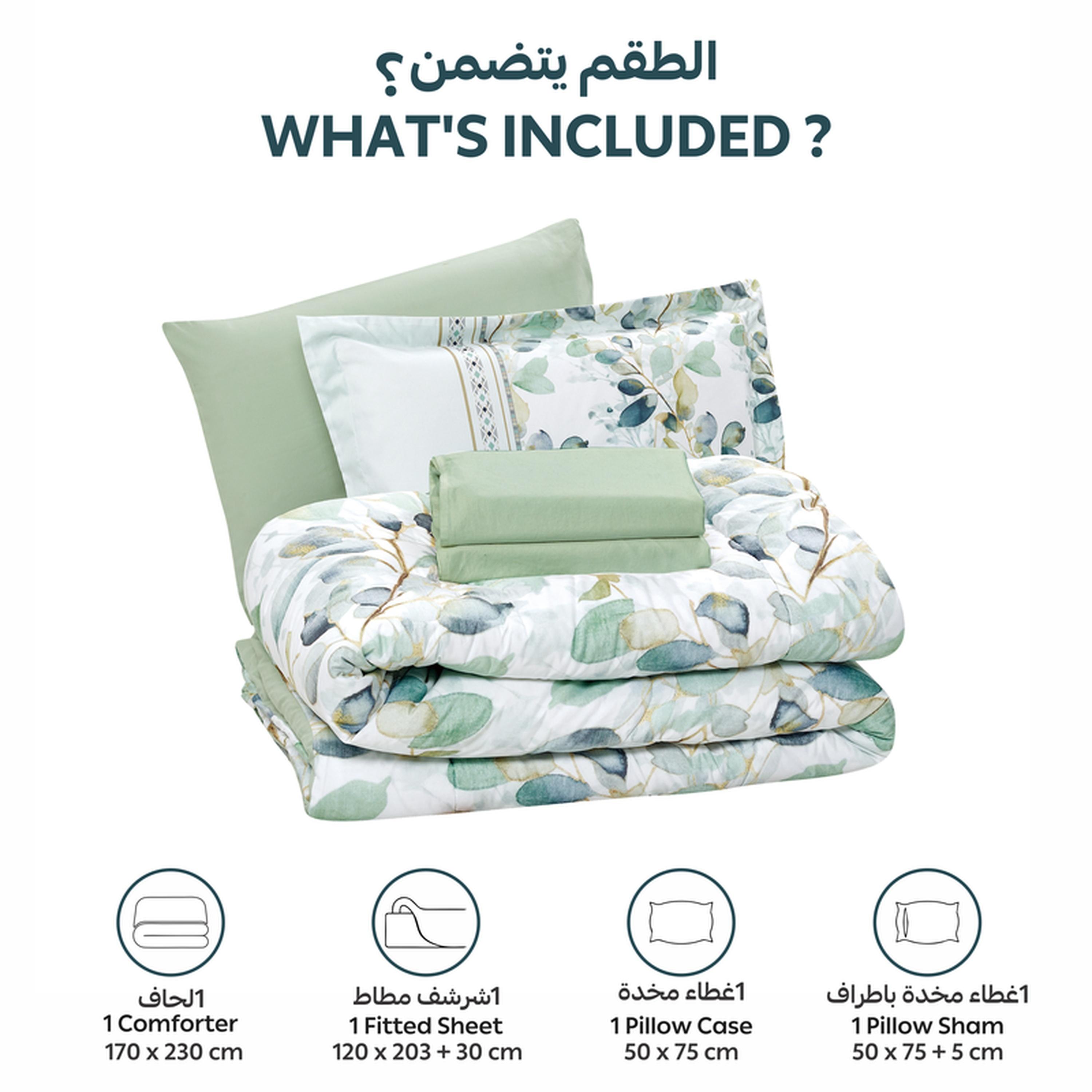 طقم لحاف فردي بطبعات 4 قطع من دوناتيلا - 170×230 سم-household-bedding-comfortersandbedspreads-comforters-image-4