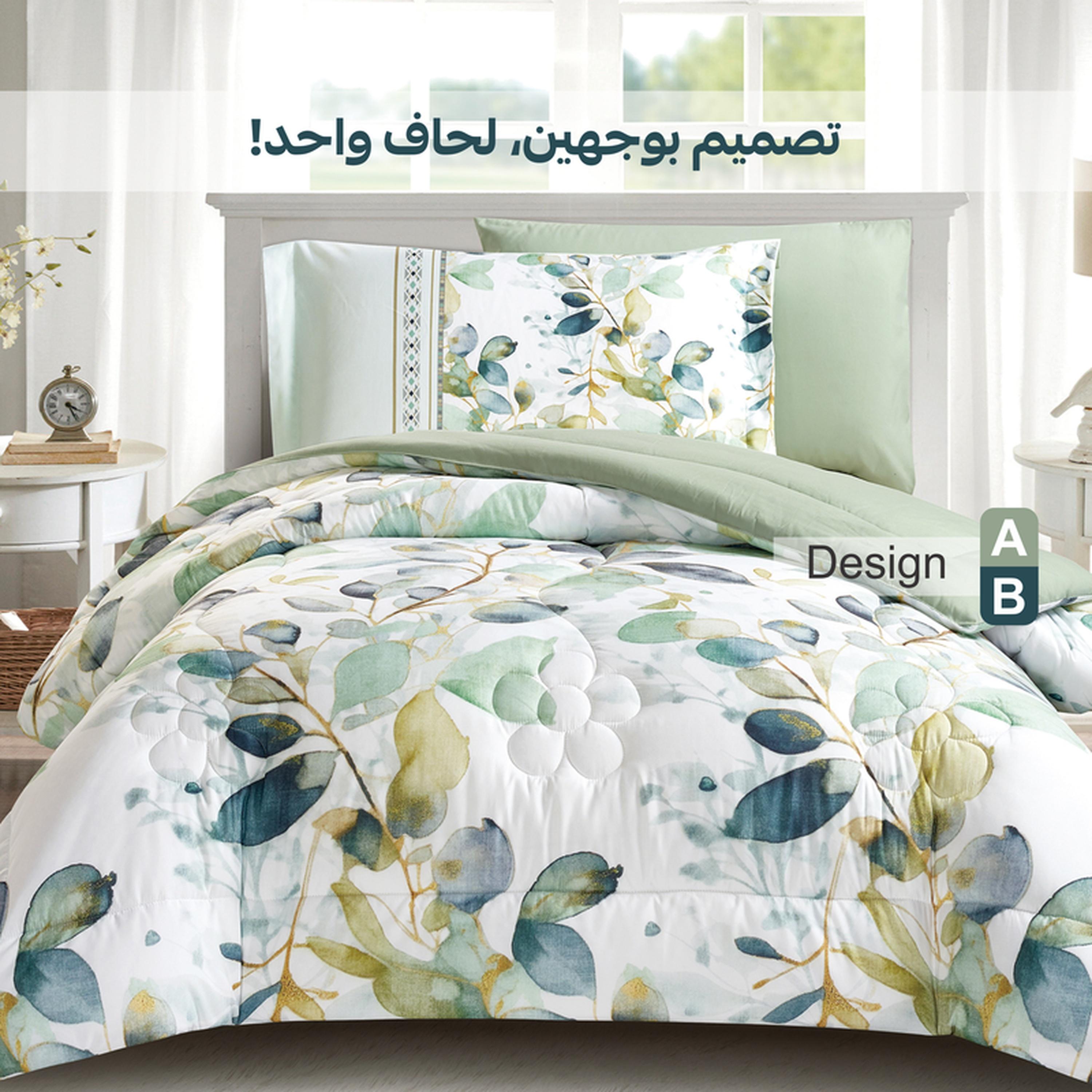 طقم لحاف فردي بطبعات 4 قطع من دوناتيلا - 170×230 سم-household-bedding-comfortersandbedspreads-comforters-image-6