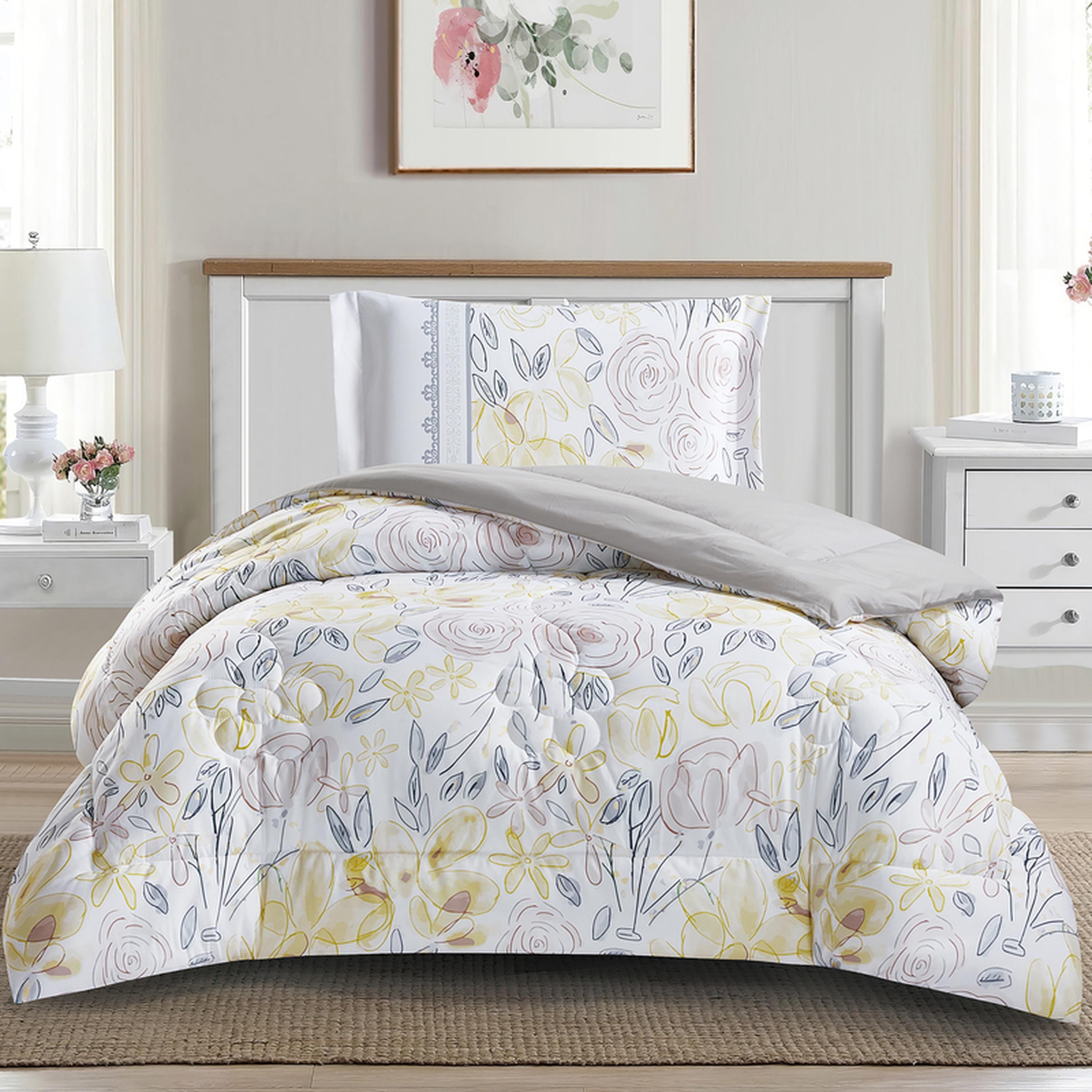 Digital Printed 2-Piece Single Comforter Set - 170x230 cms-household-bedding-comfortersandbedspreads-comforters-image-1