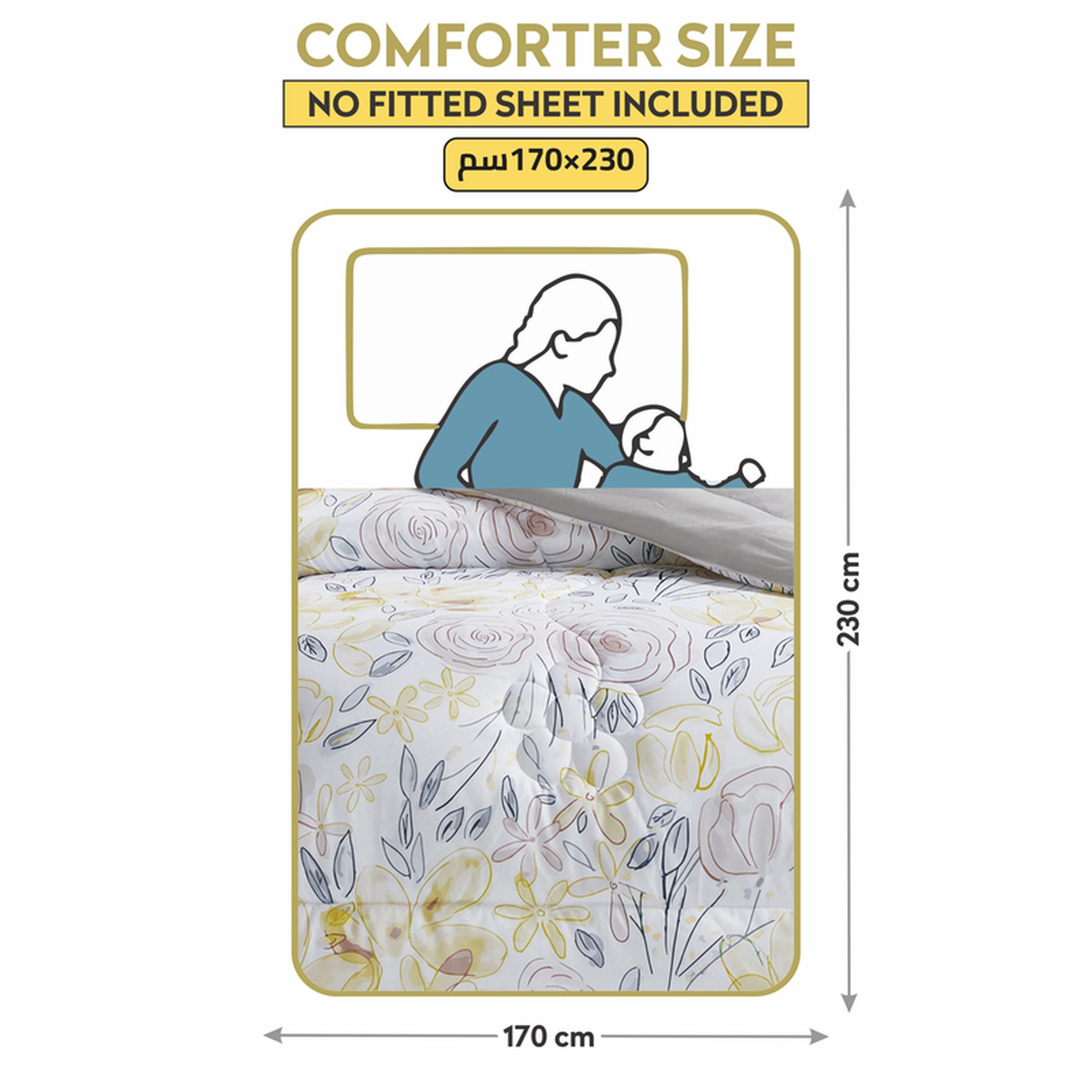Digital Printed 2-Piece Single Comforter Set - 170x230 cms-household-bedding-comfortersandbedspreads-comforters-image-3