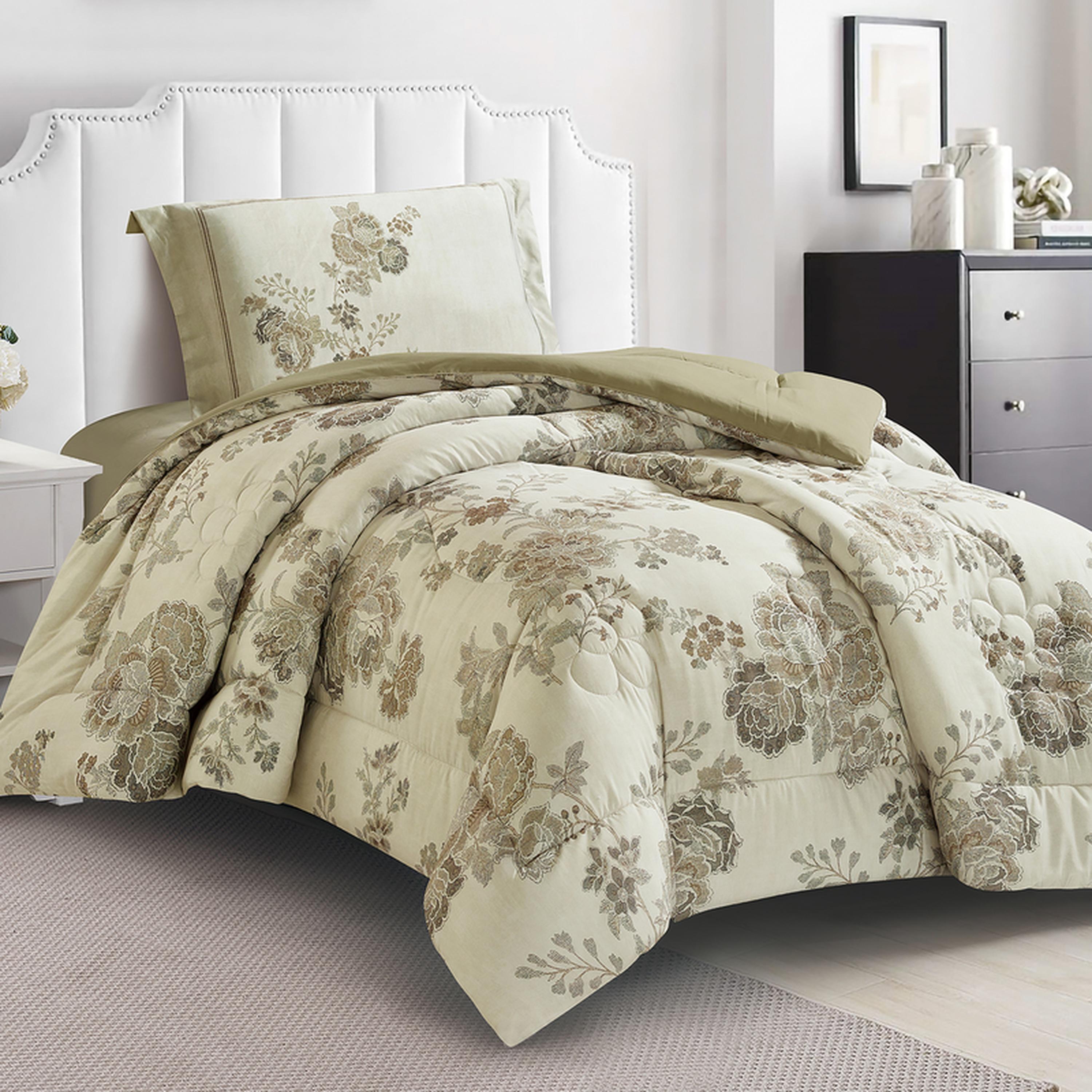 طقم لحاف فردي بطبعات رقمية قطعتين من دونتيلا - 170x230 سم-household-bedding-comfortersandbedspreads-comforters-image-2