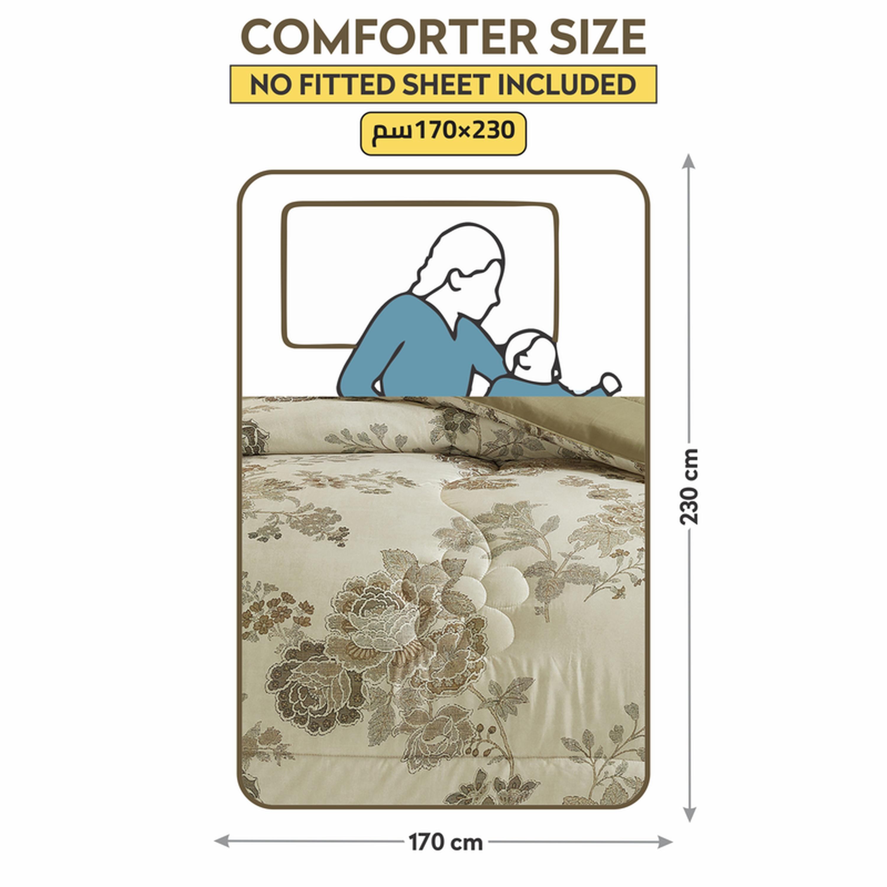 طقم لحاف فردي بطبعات رقمية قطعتين من دونتيلا - 170x230 سم-household-bedding-comfortersandbedspreads-comforters-image-3