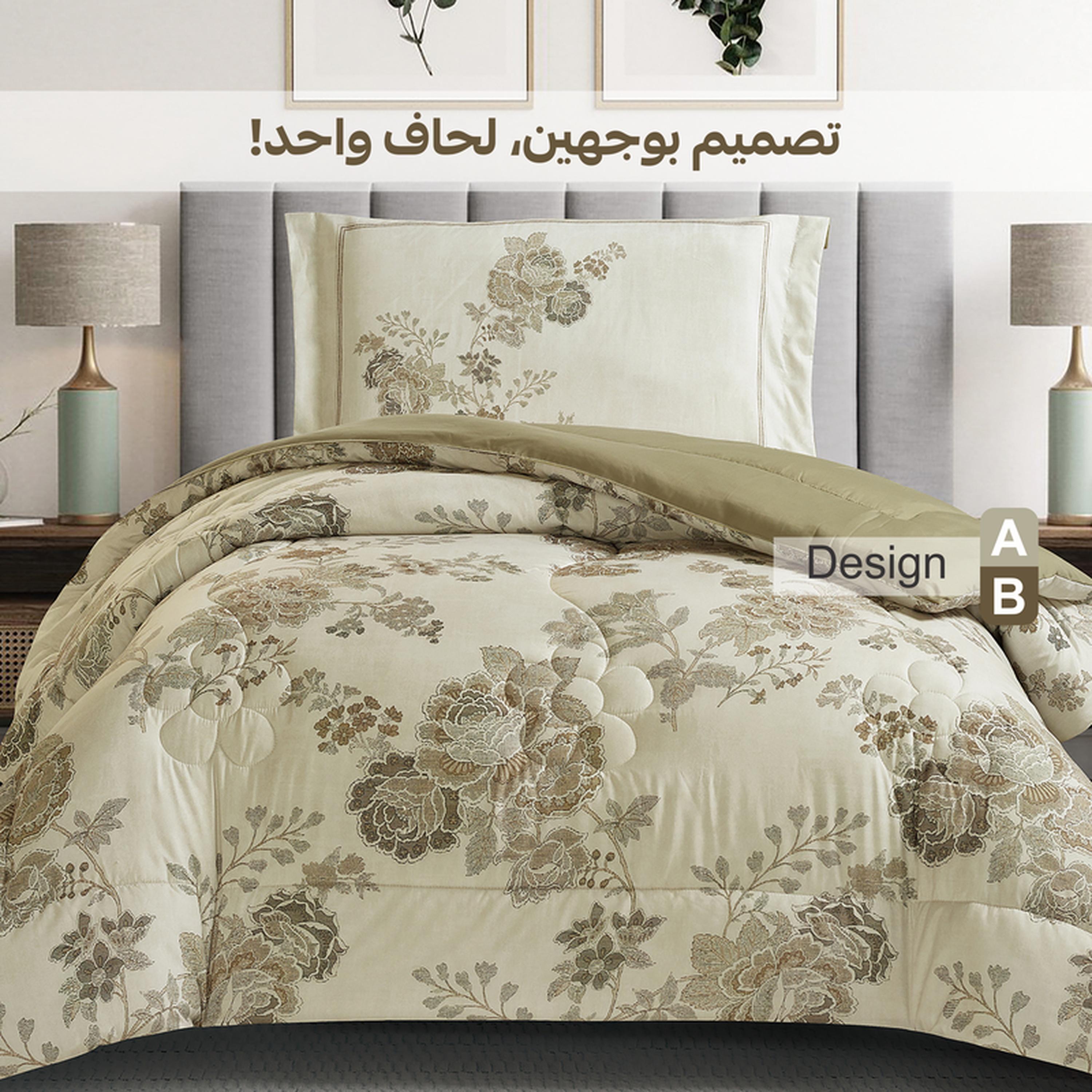 طقم لحاف فردي بطبعات رقمية قطعتين من دونتيلا - 170x230 سم-household-bedding-comfortersandbedspreads-comforters-image-6