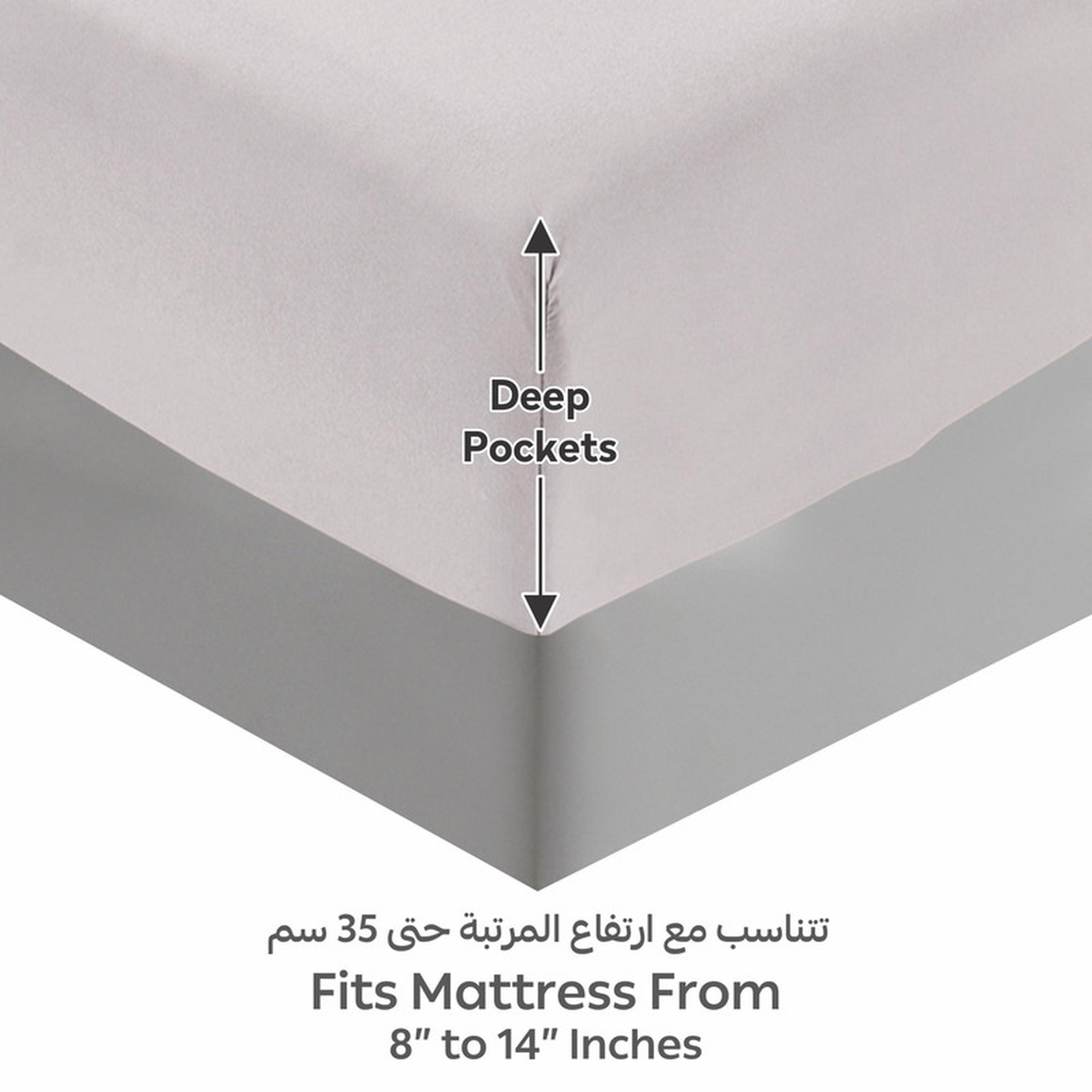 Striped 3-Piece Super King Fitted Sheet Set - 200x200 cm-household-bedding-sheetsandpillowcases-fittedsheets-image-4