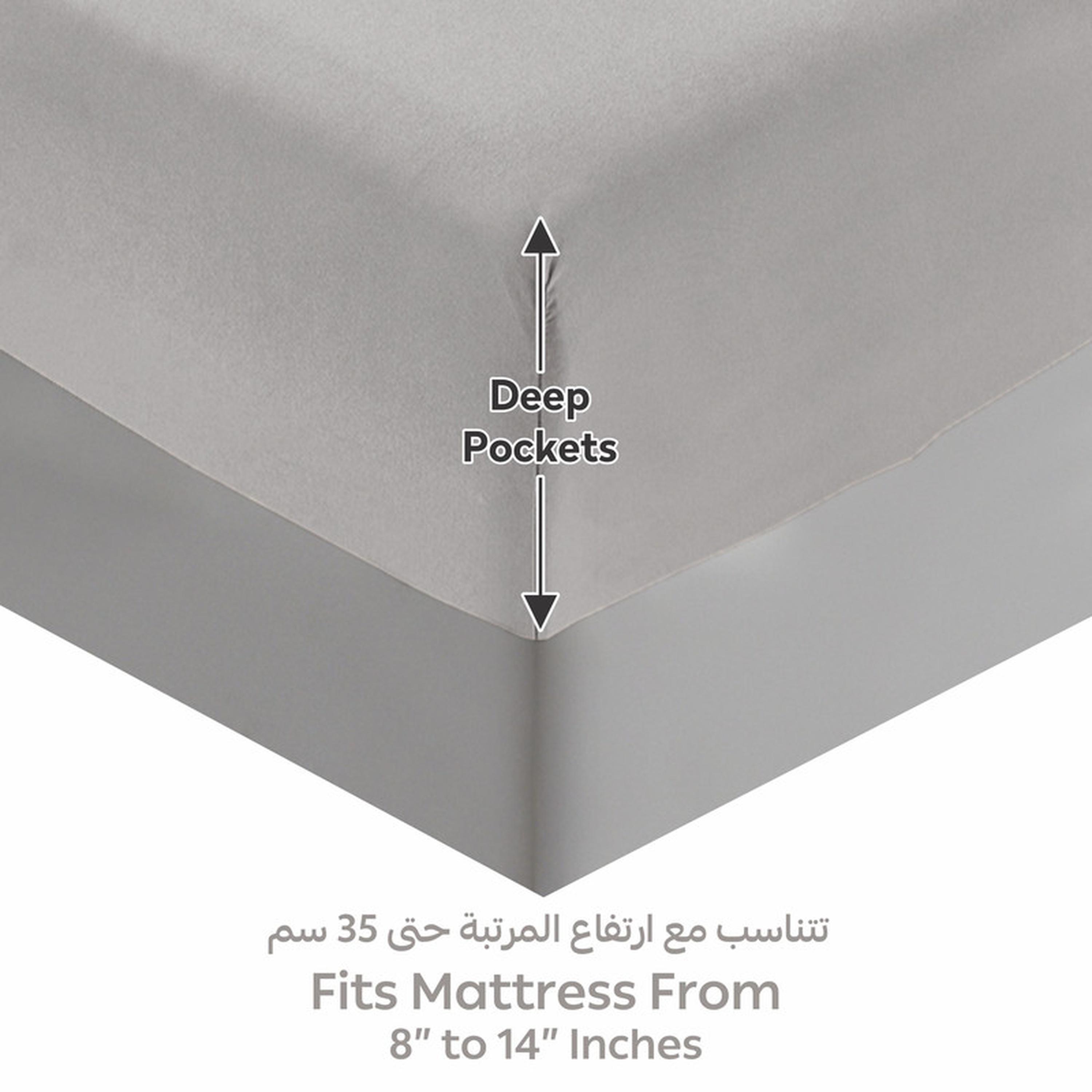 Striped 3-Piece Super King Fitted Sheet Set - 200x200 cm-household-bedding-sheetsandpillowcases-fittedsheets-image-4