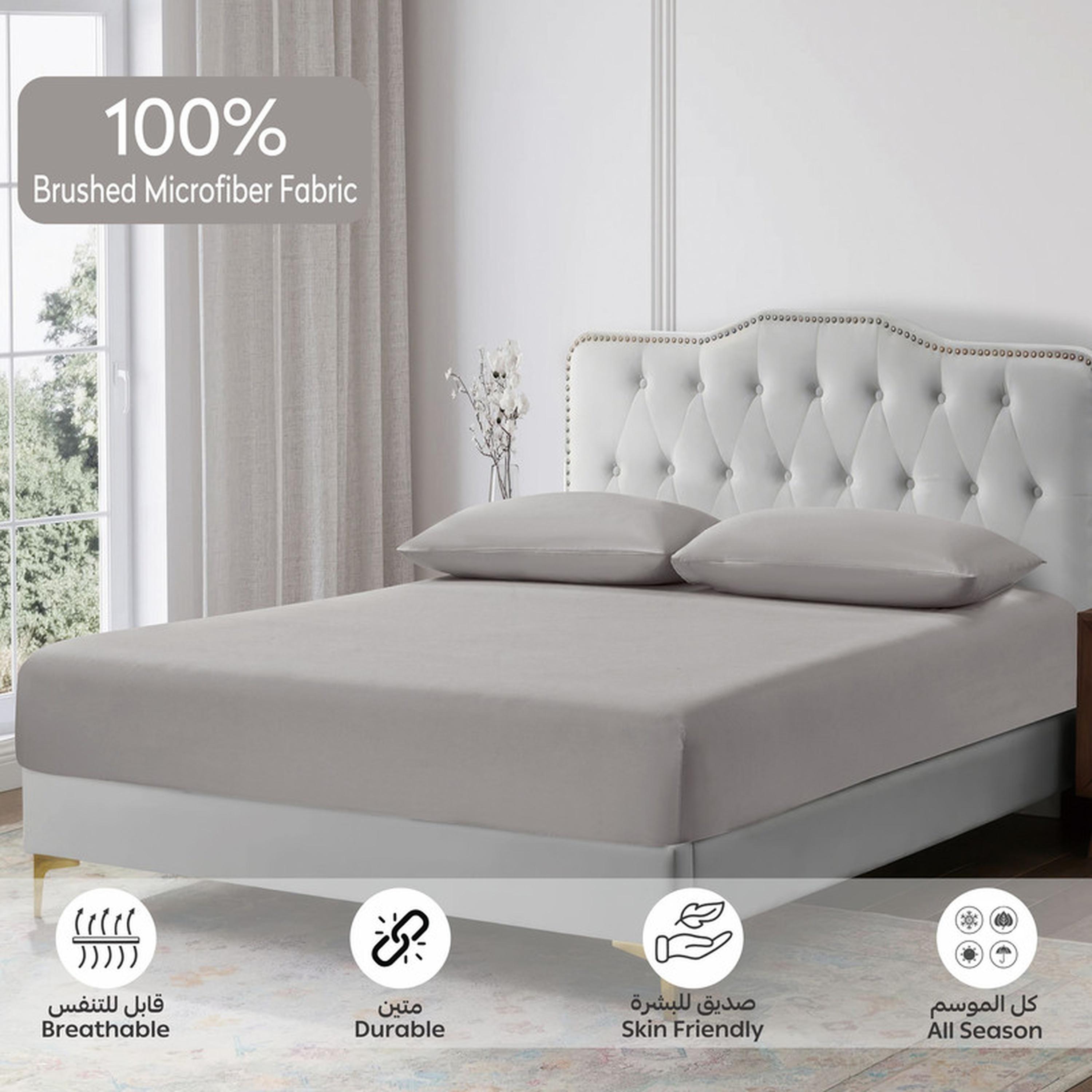 Striped 3-Piece Super King Fitted Sheet Set - 200x200 cm-household-bedding-sheetsandpillowcases-fittedsheets-image-5