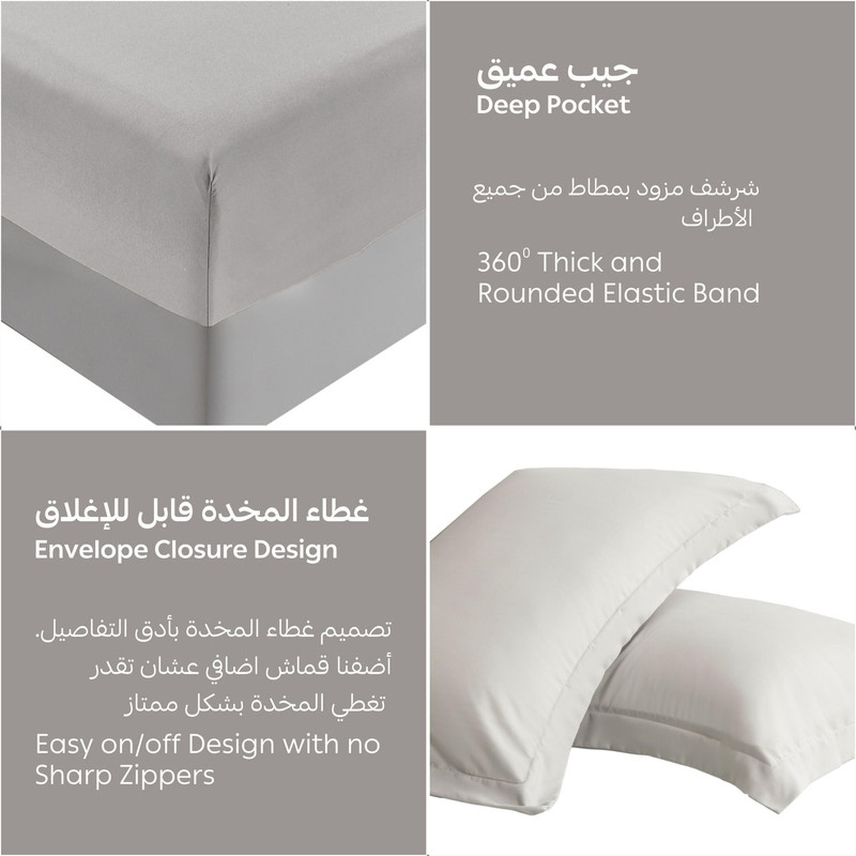 Striped 3-Piece Super King Fitted Sheet Set - 200x200 cm-household-bedding-sheetsandpillowcases-fittedsheets-image-6