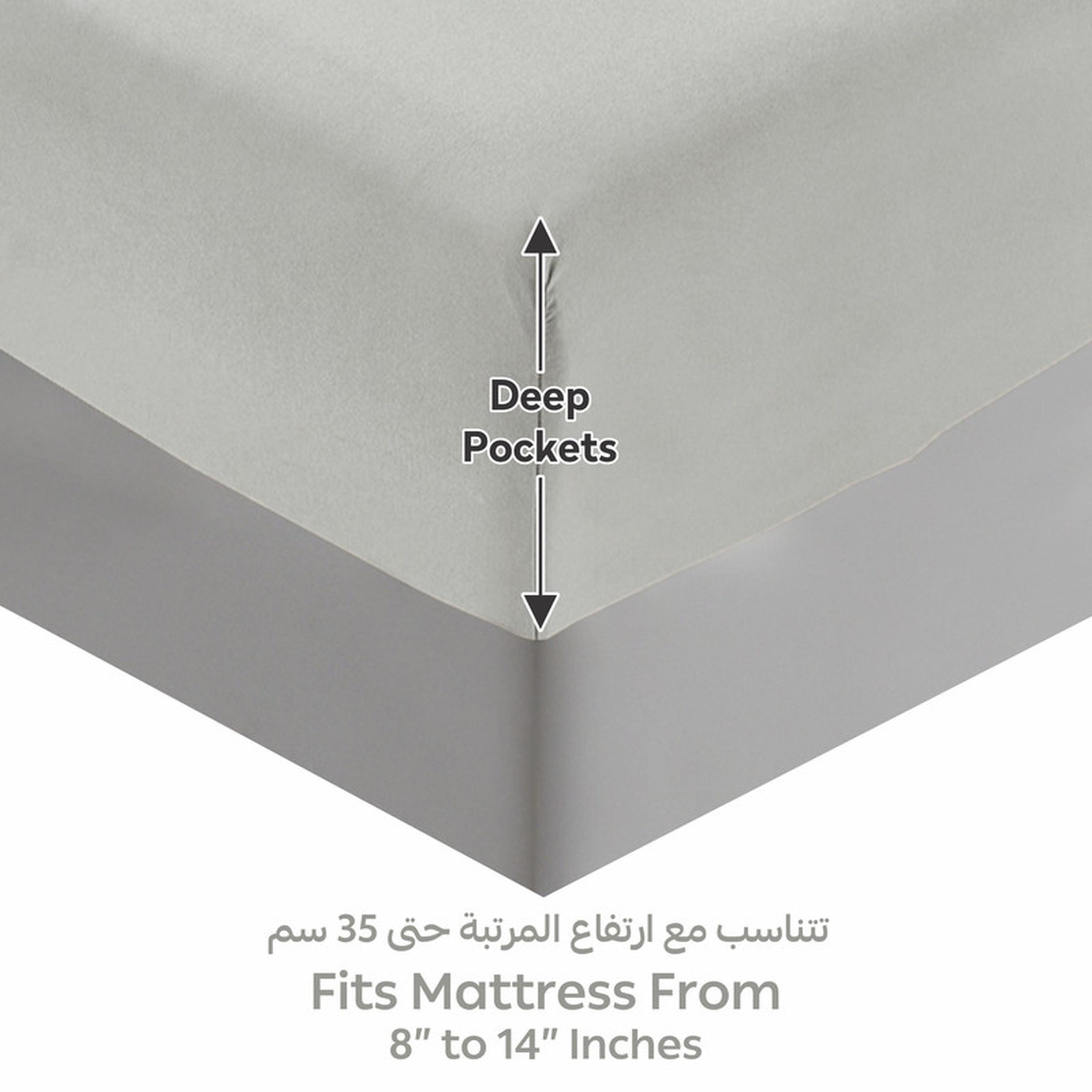 Striped 3-Piece Super King Fitted Sheet Set - 200x200 cm-household-bedding-sheetsandpillowcases-fittedsheets-image-4