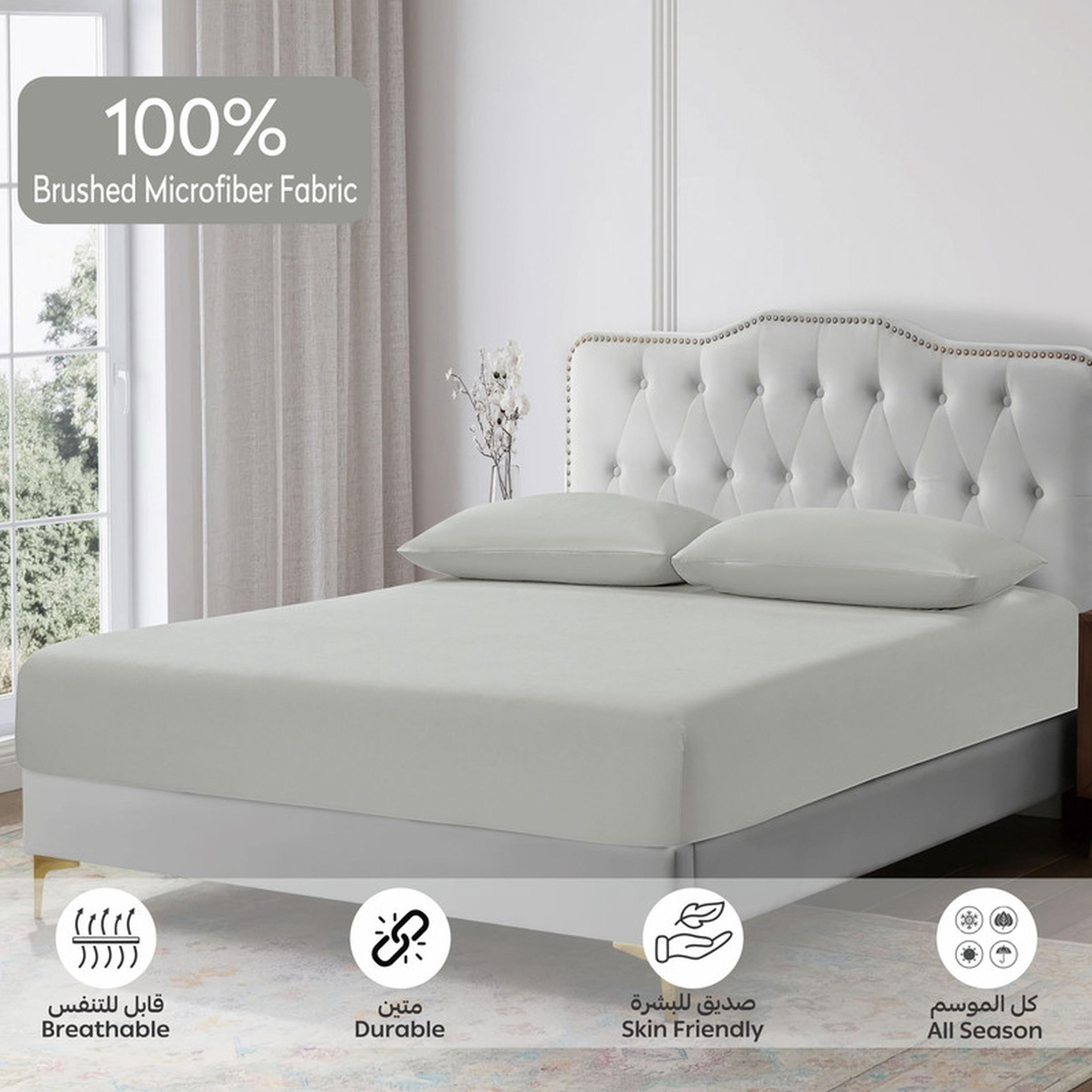 Striped 3-Piece Super King Fitted Sheet Set - 200x200 cm-household-bedding-sheetsandpillowcases-fittedsheets-image-5