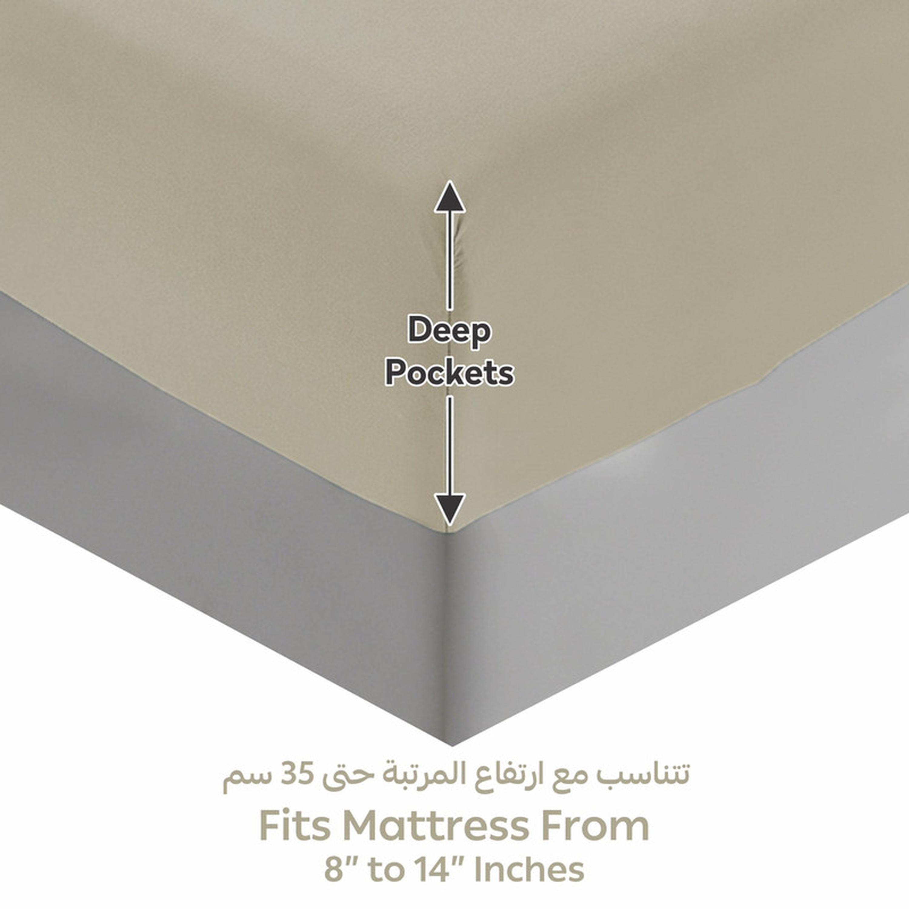 Striped 3-Piece Super King Fitted Sheet Set - 200x200 cm-household-bedding-sheetsandpillowcases-fittedsheets-image-4