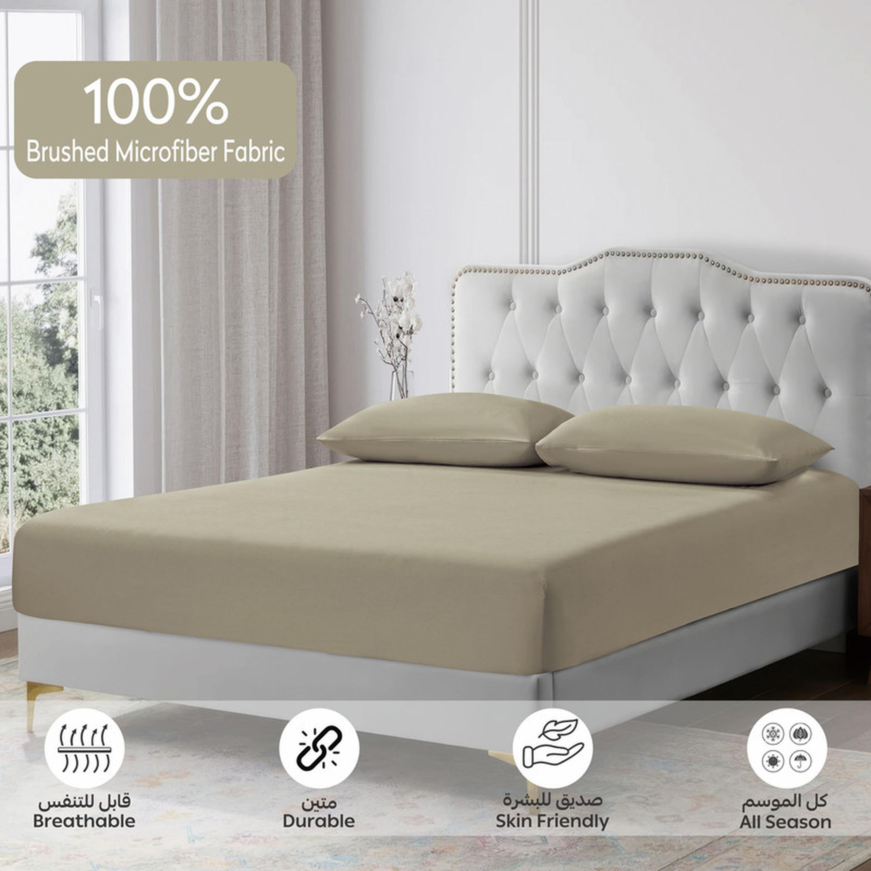 Striped 3-Piece Super King Fitted Sheet Set - 200x200 cm-household-bedding-sheetsandpillowcases-fittedsheets-image-5