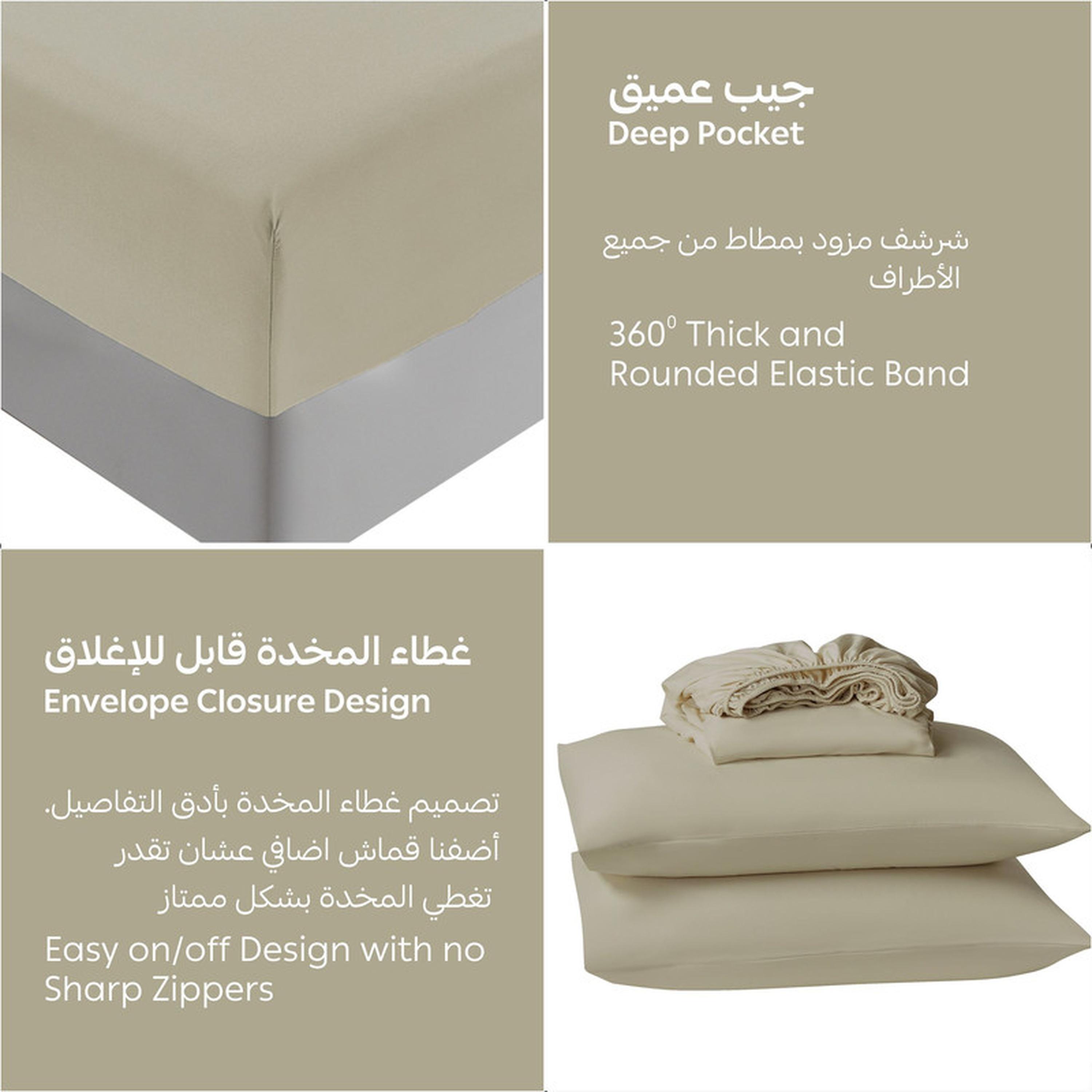 Striped 3-Piece Super King Fitted Sheet Set - 200x200 cm-household-bedding-sheetsandpillowcases-fittedsheets-image-6