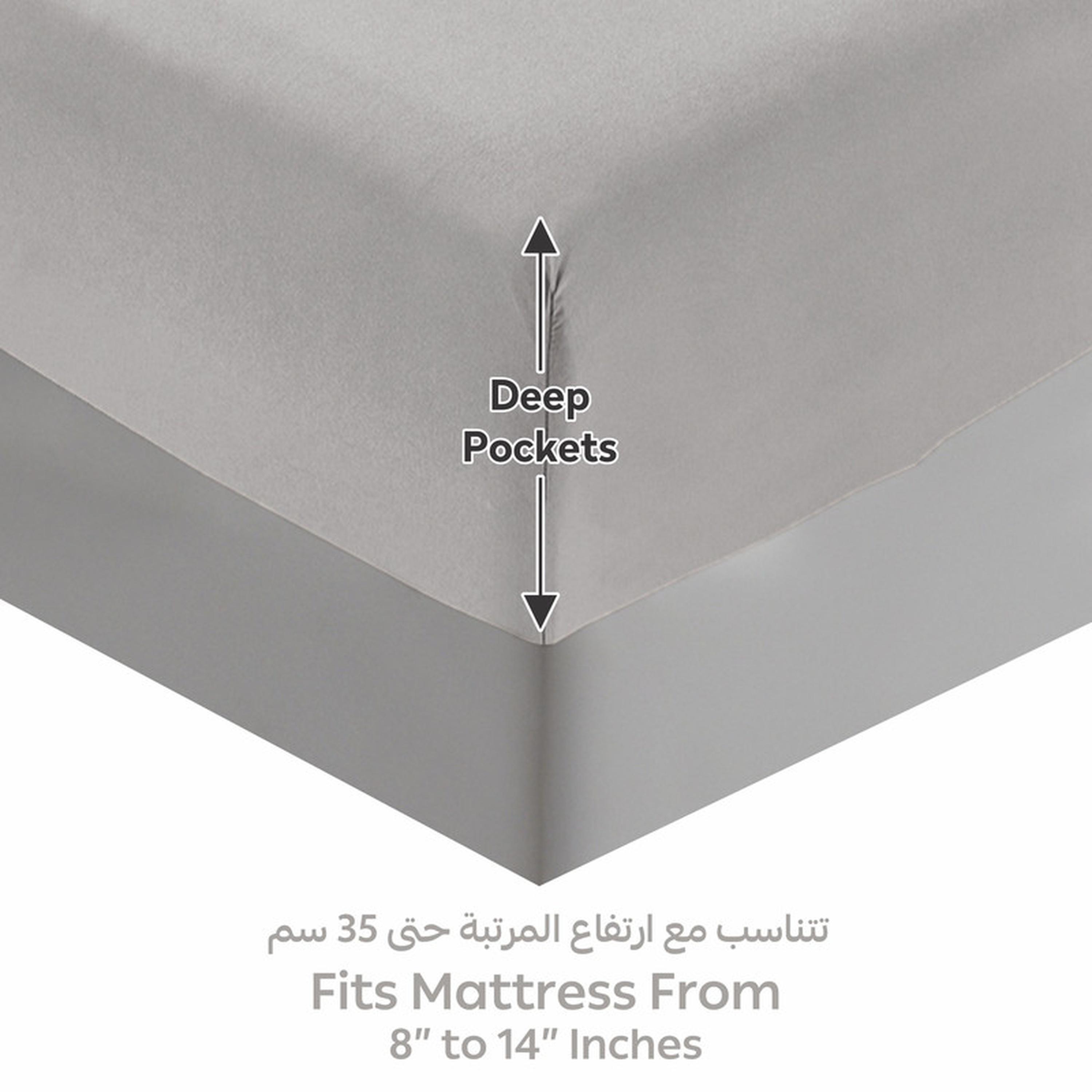 طقم شرشف مطاطي سوبر كينج مقلم 3 قطع من دونتيلا - 200x200 سم-household-bedding-sheetsandpillowcases-fittedsheets-image-4