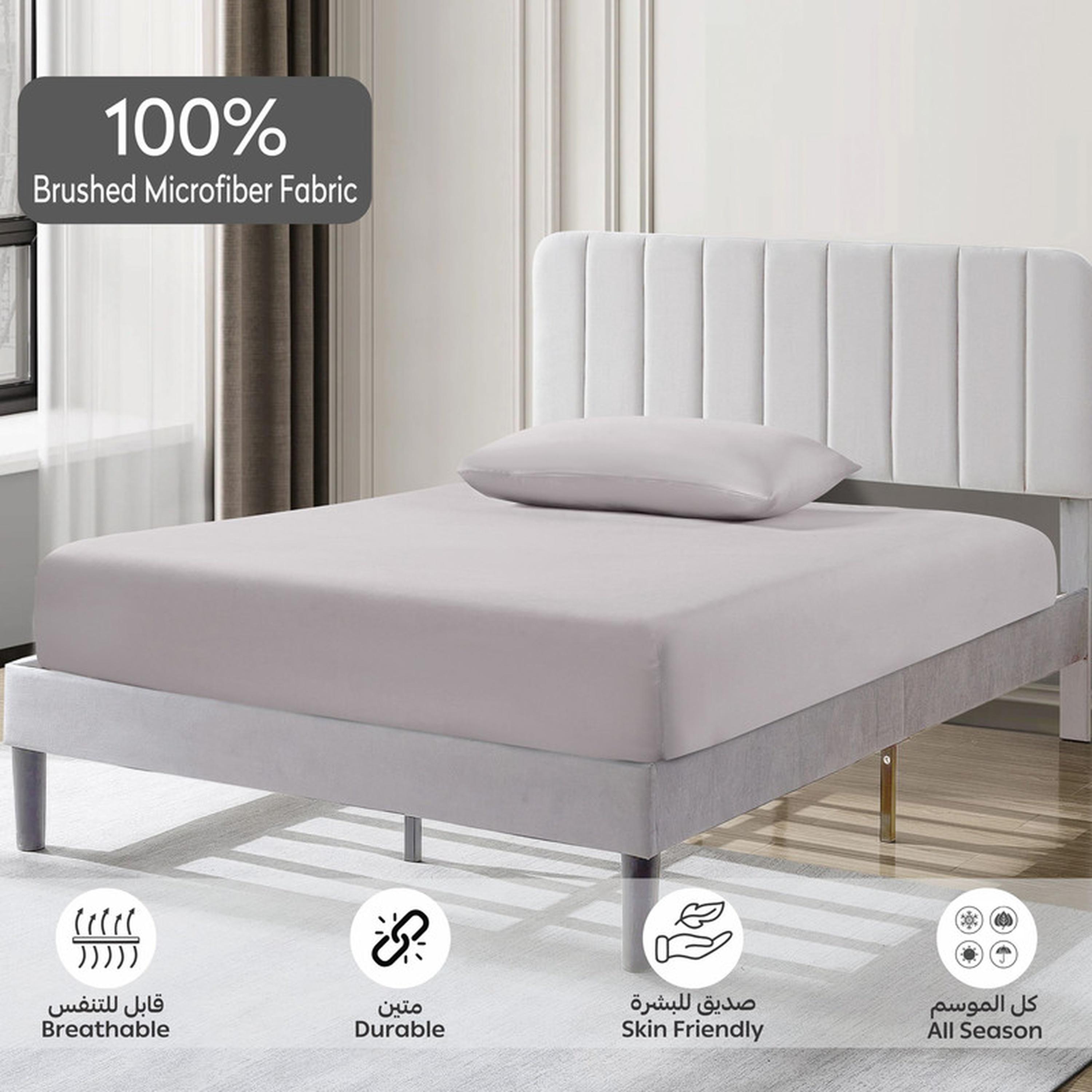 Deep Pocket 2-Piece Twin Fitted Sheet Set - 120x200 cms-household-bedding-sheetsandpillowcases-fittedsheets-image-5