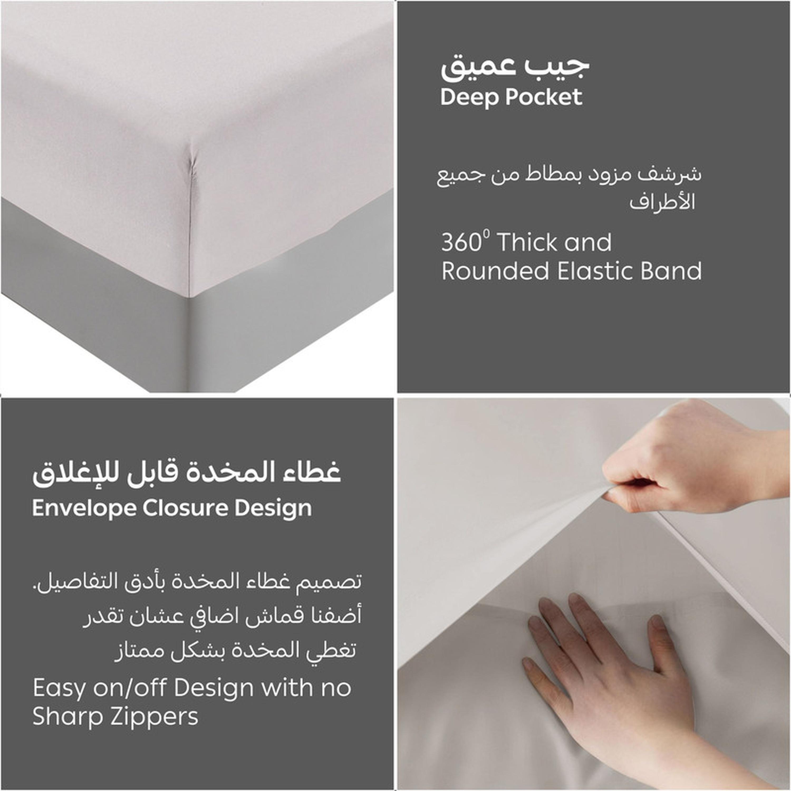 Deep Pocket 2-Piece Twin Fitted Sheet Set - 120x200 cms-household-bedding-sheetsandpillowcases-fittedsheets-image-6