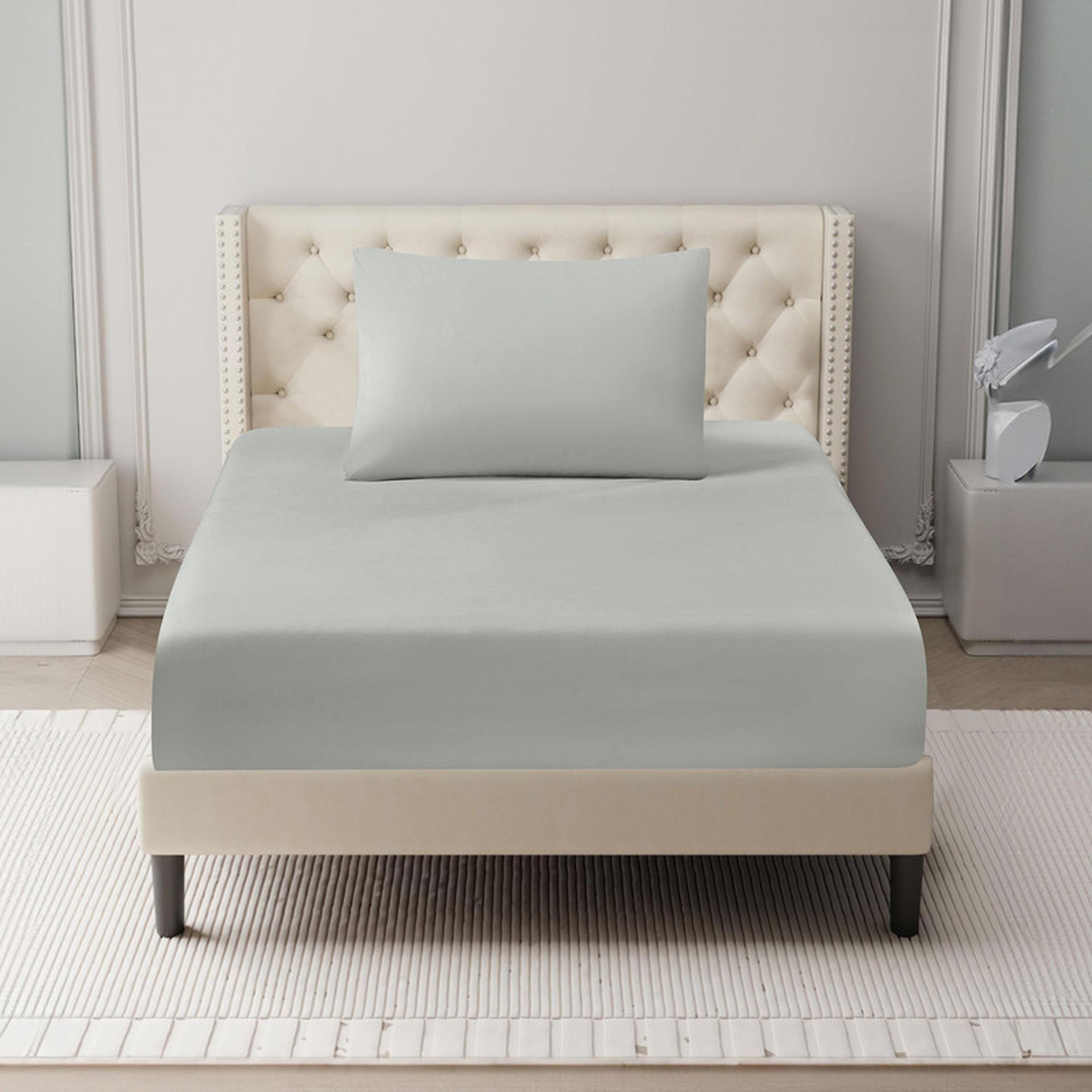 طقم شرشف مطاطي توين بجيوب عميقة من قطعيتن من دوناتيلا - 120x200 سم-household-bedding-sheetsandpillowcases-fittedsheets-image-1