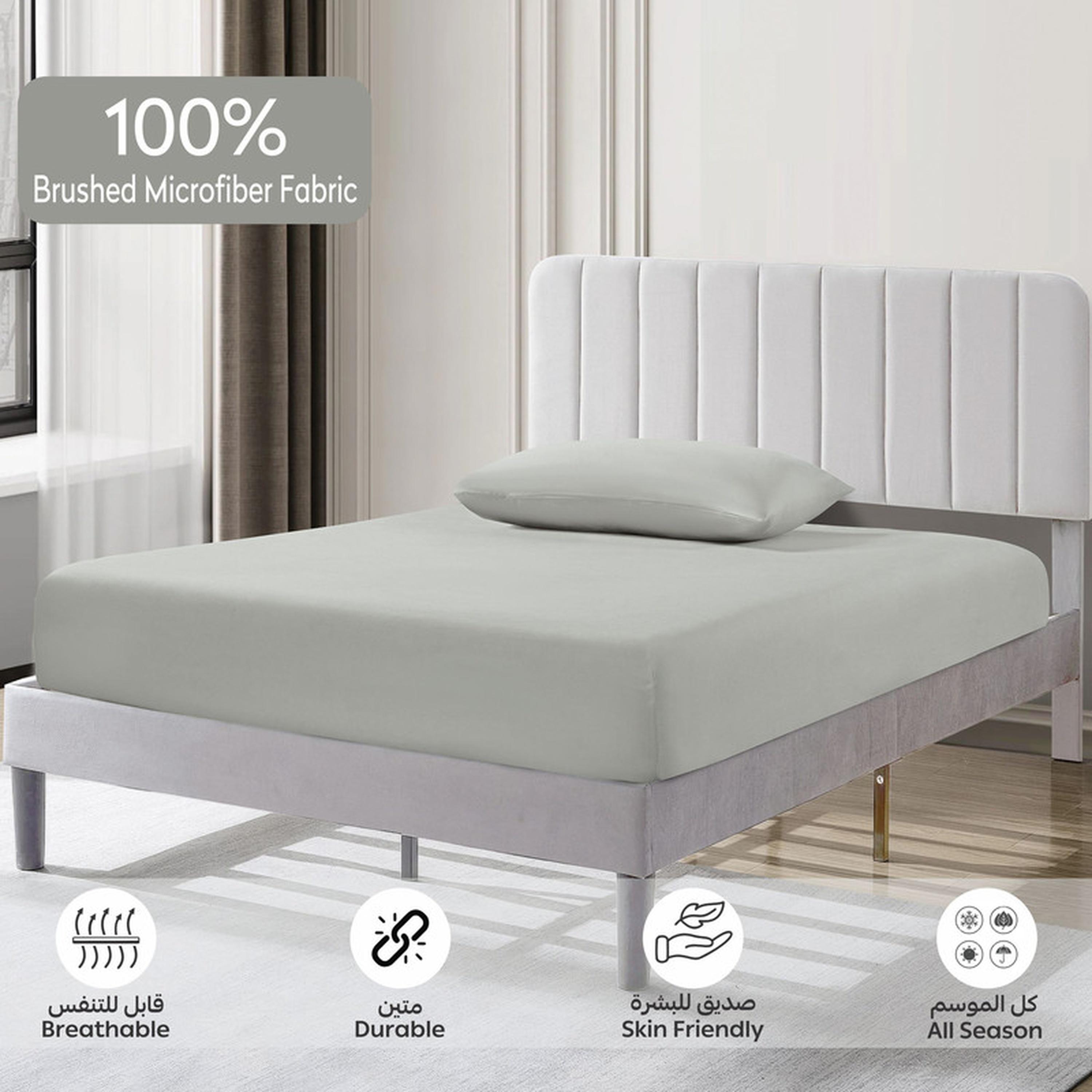 طقم شرشف مطاطي توين بجيوب عميقة من قطعيتن من دوناتيلا - 120x200 سم-household-bedding-sheetsandpillowcases-fittedsheets-image-5