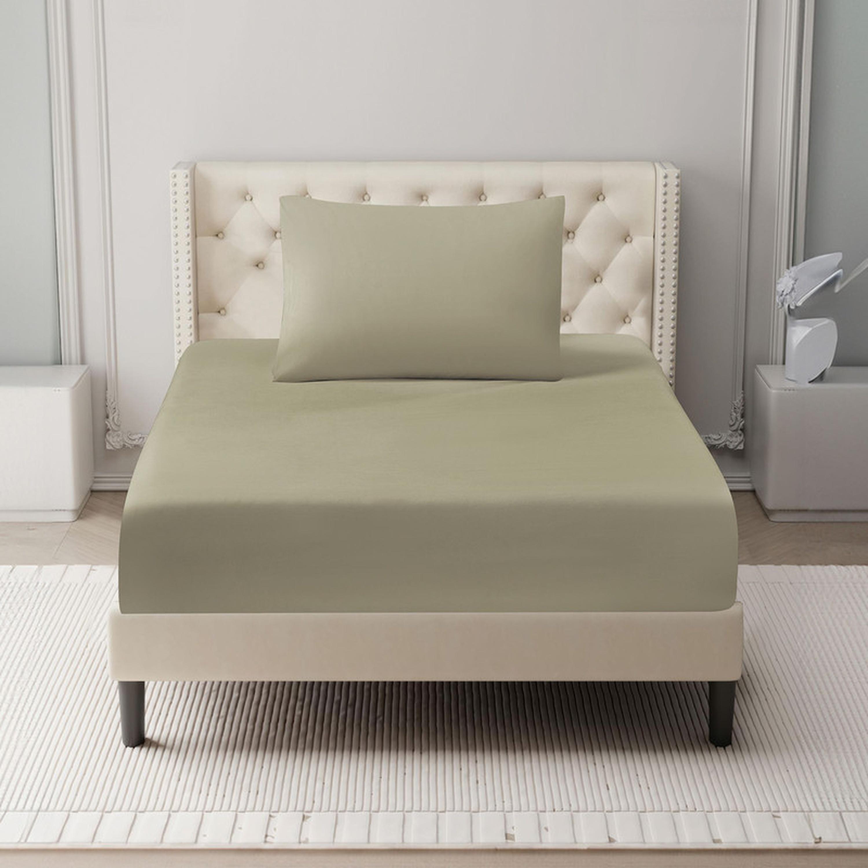 Deep Pocket 2-Piece Twin Fitted Sheet Set - 120x200 cms-household-bedding-sheetsandpillowcases-fittedsheets-image-1
