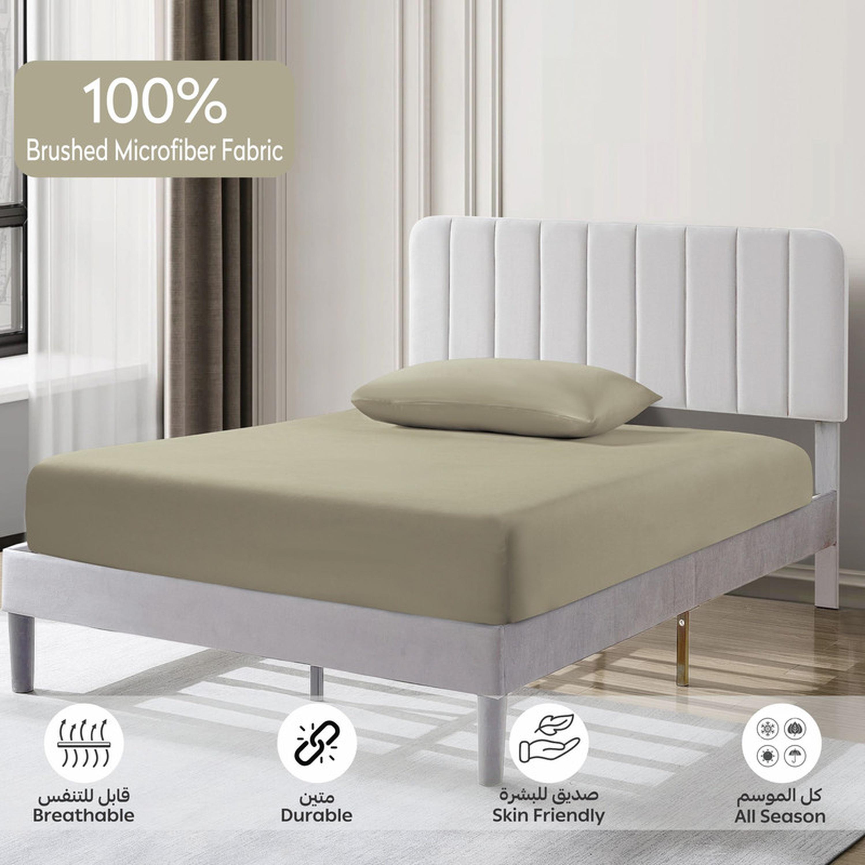 Deep Pocket 2-Piece Twin Fitted Sheet Set - 120x200 cms-household-bedding-sheetsandpillowcases-fittedsheets-image-5