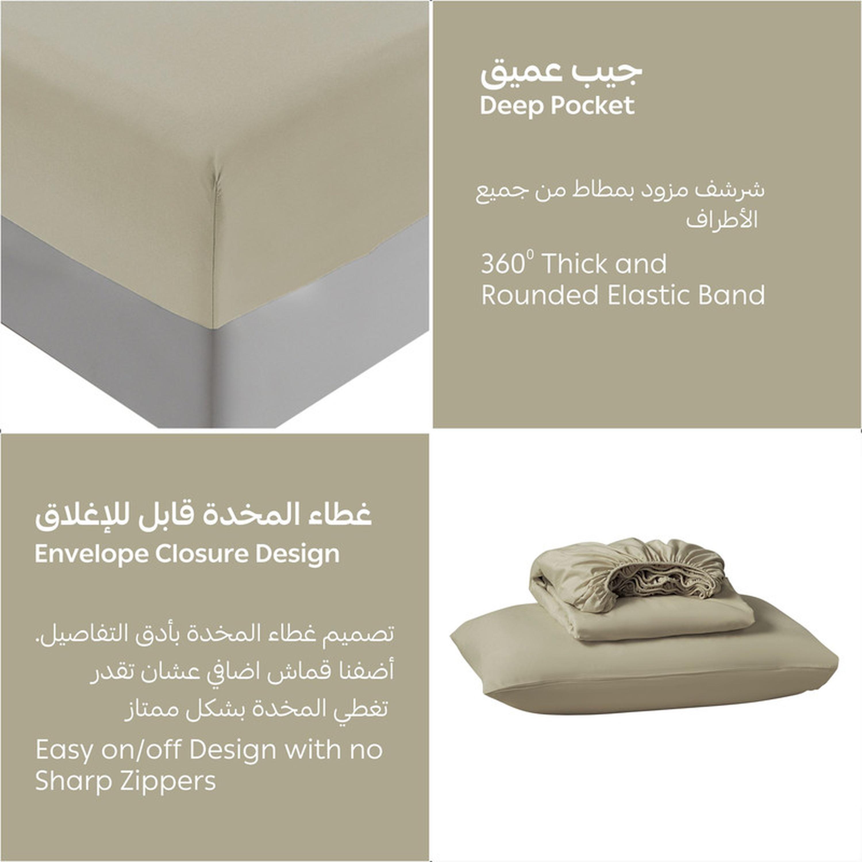 Deep Pocket 2-Piece Twin Fitted Sheet Set - 120x200 cms-household-bedding-sheetsandpillowcases-fittedsheets-image-6