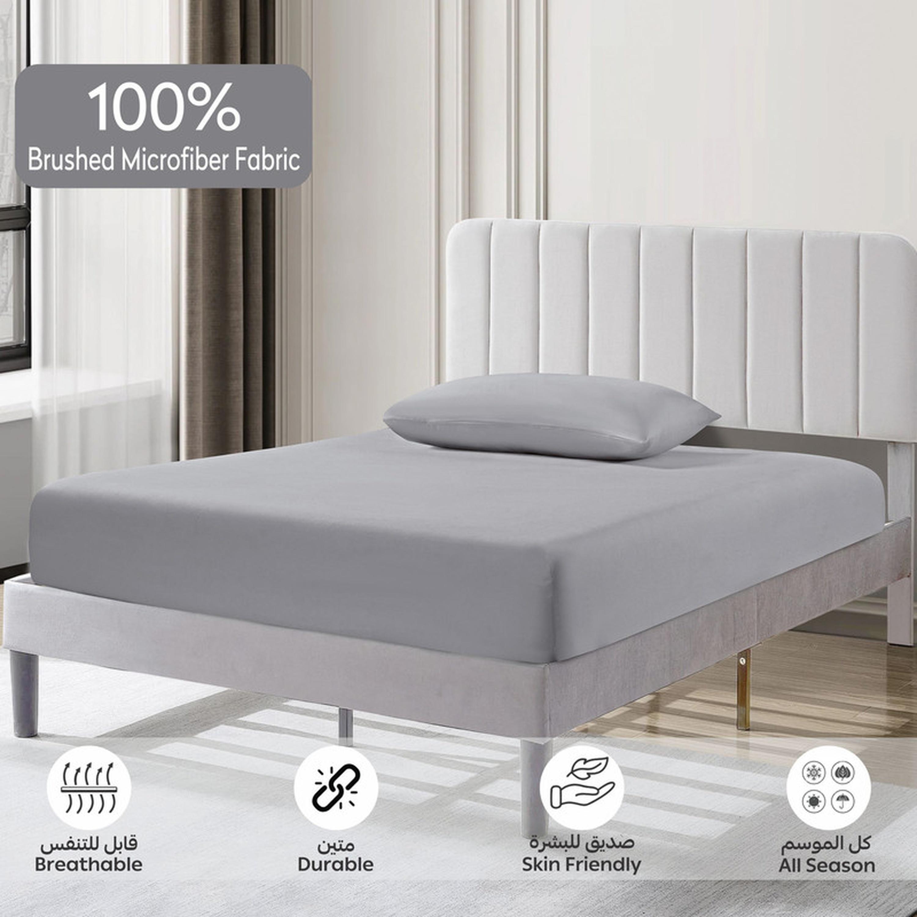 Deep Pocket 2-Piece Twin Fitted Sheet Set - 120x200 cms-household-bedding-sheetsandpillowcases-fittedsheets-image-6