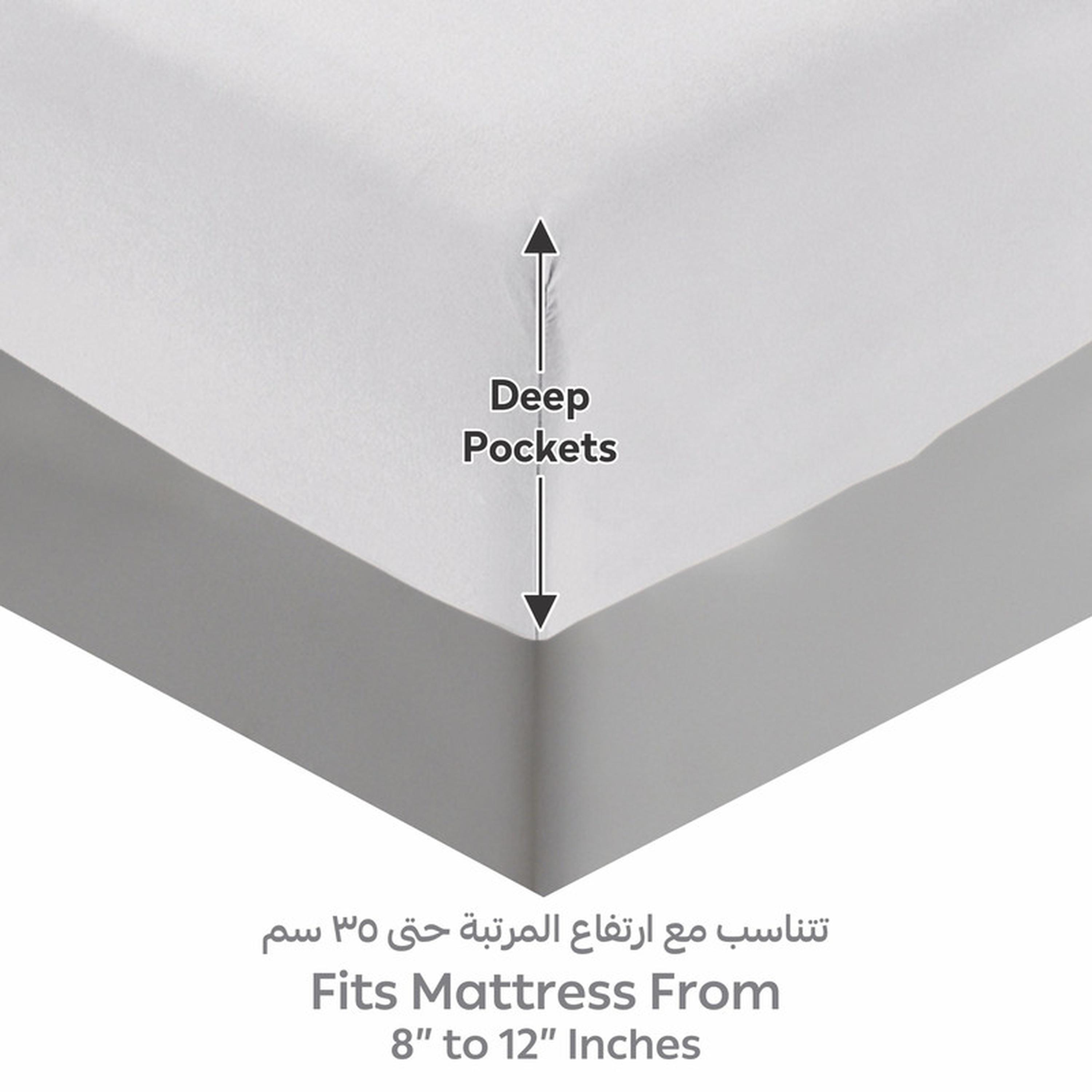 Deep Pocket 2-Piece Twin Fitted Sheet Set - 120x200 cms-household-bedding-sheetsandpillowcases-fittedsheets-image-4