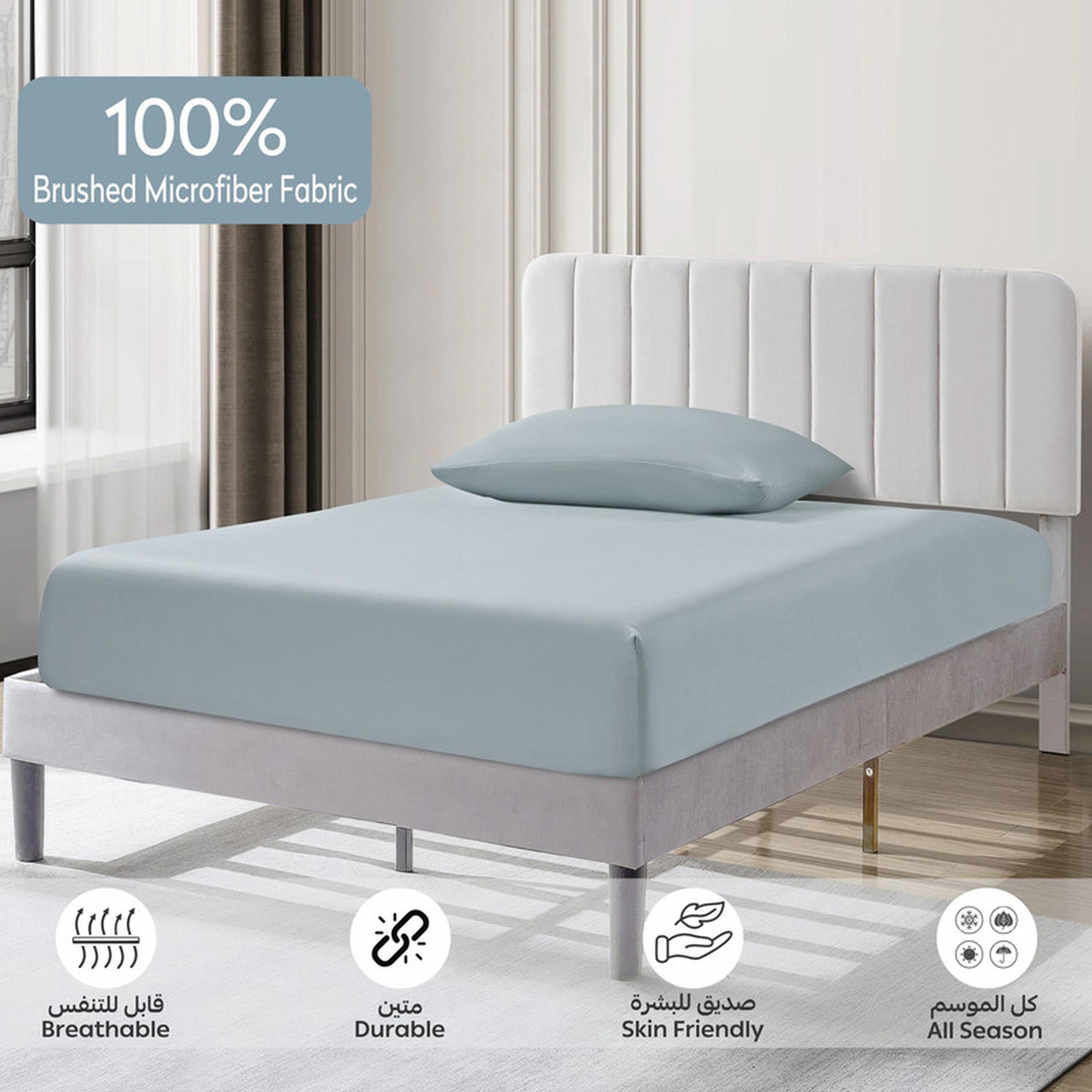 Deep Pocket 2-Piece Twin Fitted Sheet Set - 120x200 cms-household-bedding-sheetsandpillowcases-fittedsheets-image-6