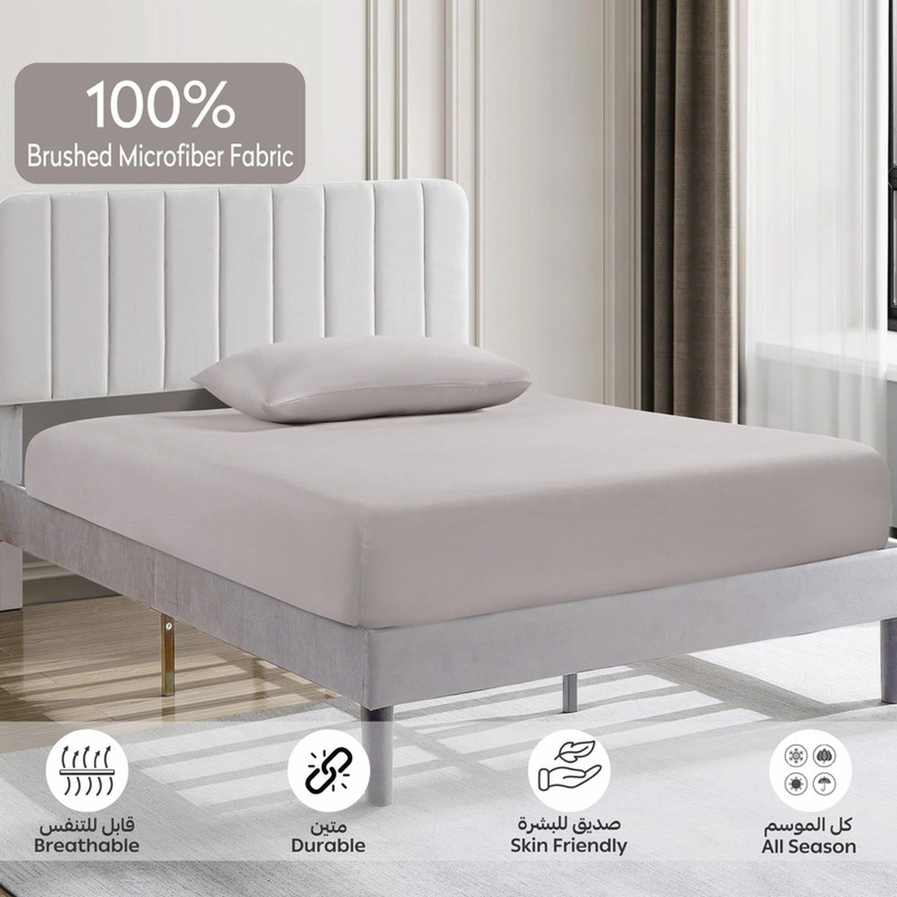 Deep Pocket 2-Piece Twin Fitted Sheet Set - 120x200 cms-household-bedding-sheetsandpillowcases-fittedsheets-image-5