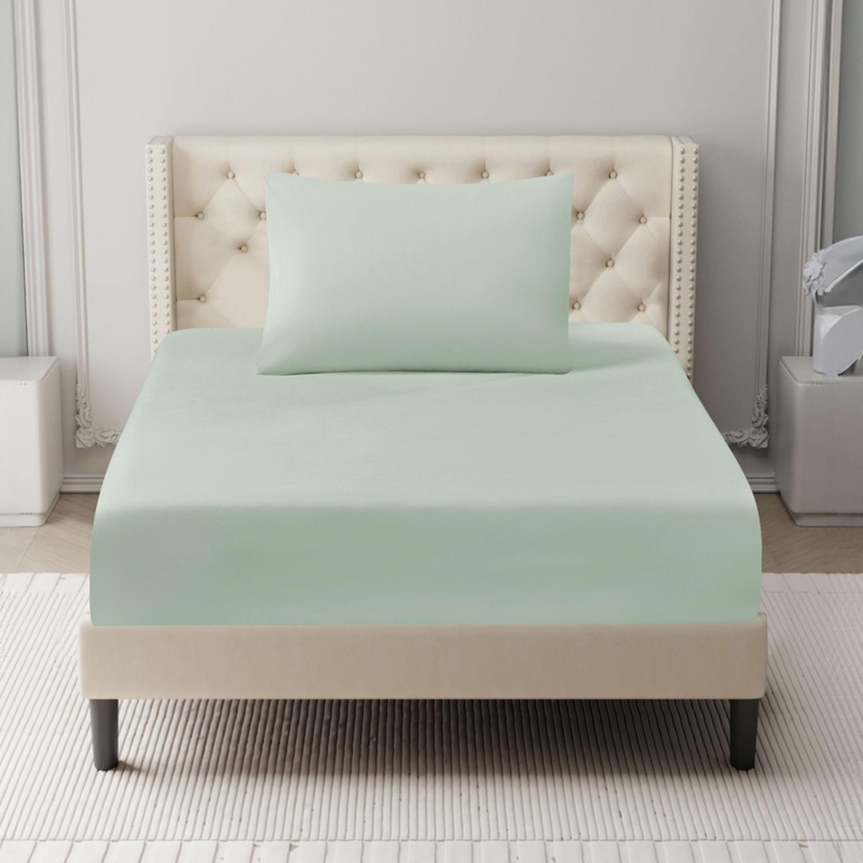 طقم شرشف مطاطي توين بجيوب عميقة من قطعيتن من دوناتيلا - 120x200 سم-household-bedding-sheetsandpillowcases-fittedsheets-image-1