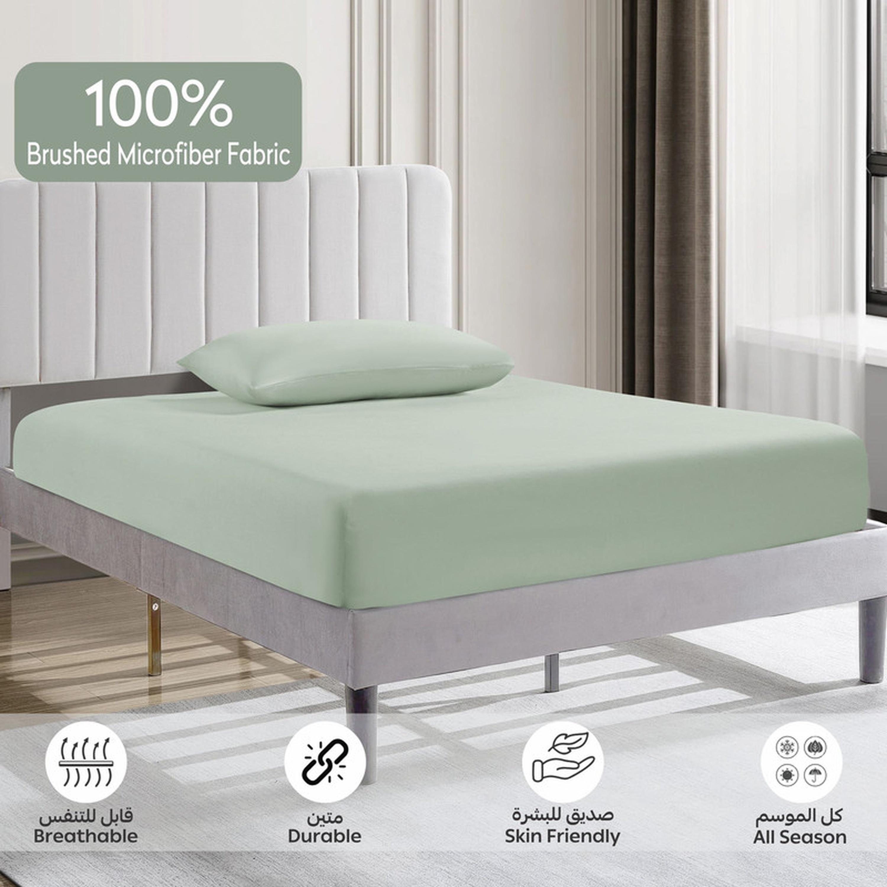 طقم شرشف مطاطي توين بجيوب عميقة من قطعيتن من دوناتيلا - 120x200 سم-household-bedding-sheetsandpillowcases-fittedsheets-image-5