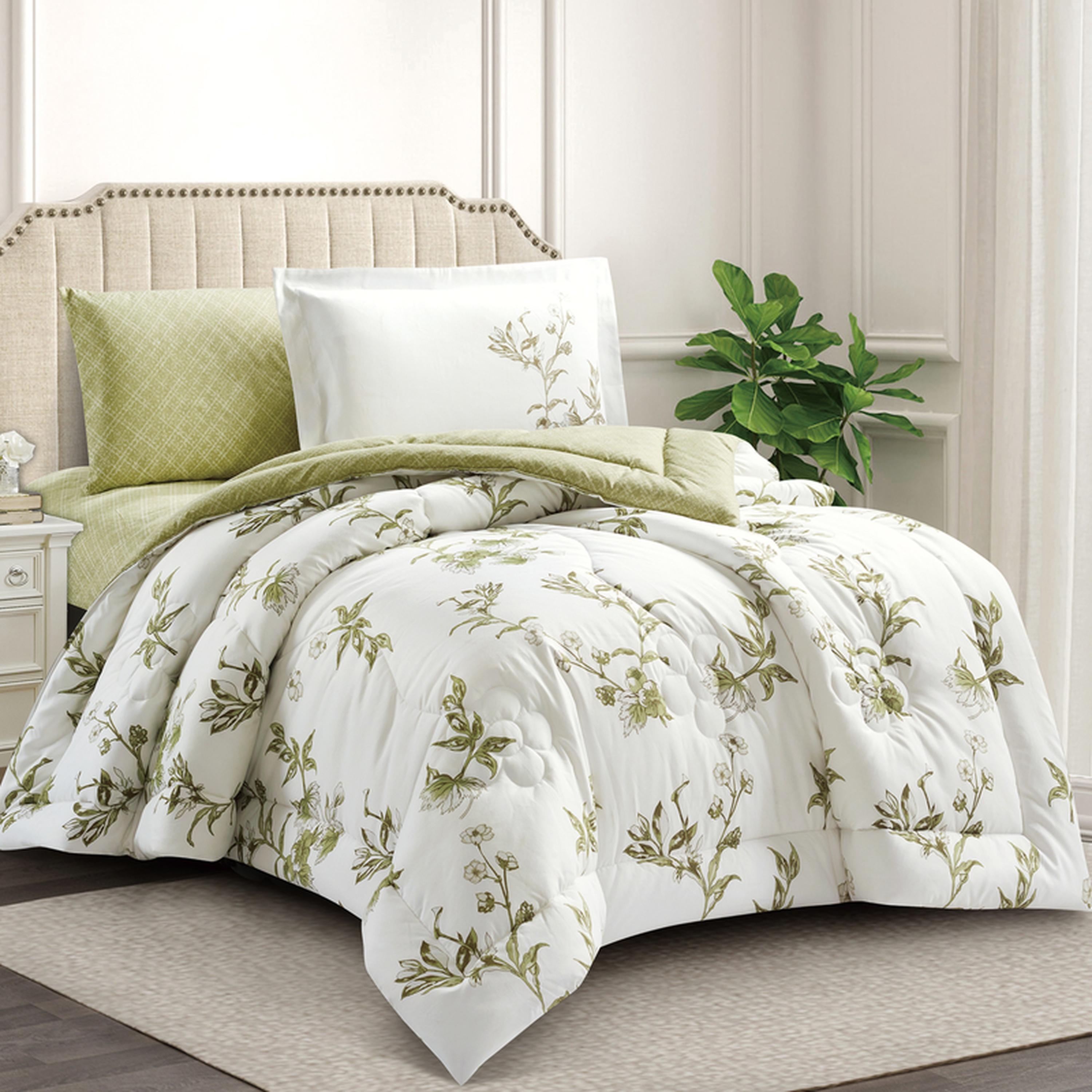 Printed 4-Piece Twin Comforter and Sheet Set - 170x230 cm-household-bedding-comfortersandbedspreads-comforters-image-1