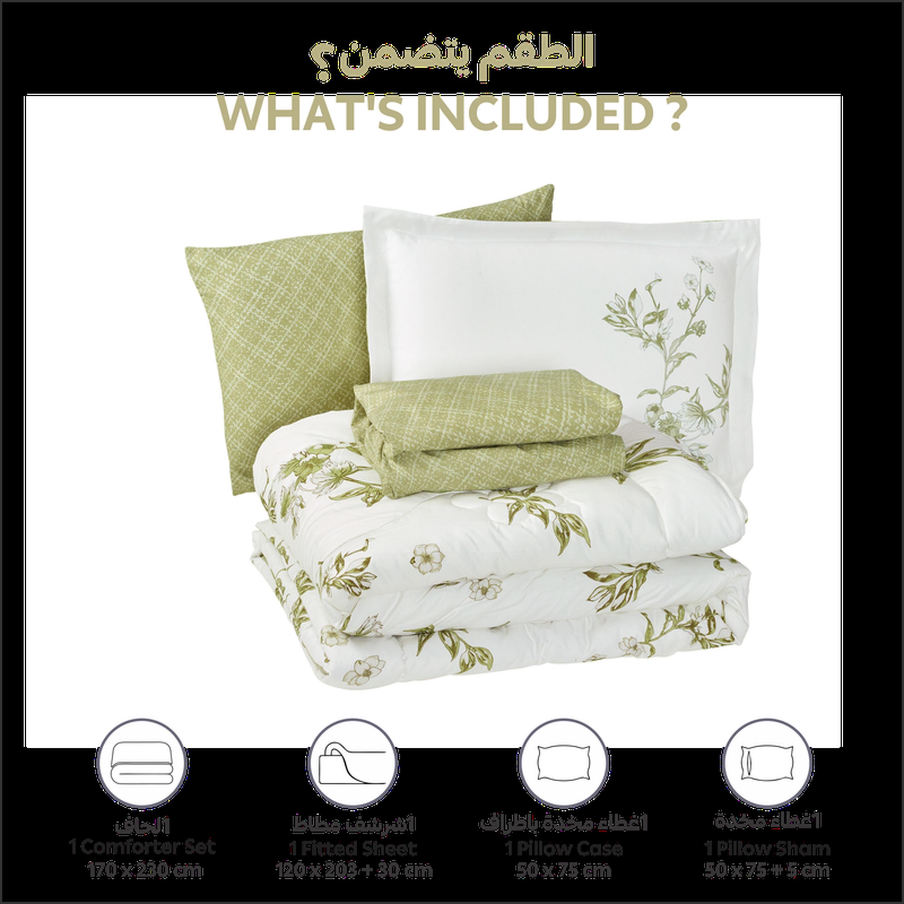 Printed 4-Piece Twin Comforter and Sheet Set - 170x230 cm-household-bedding-comfortersandbedspreads-comforters-image-3