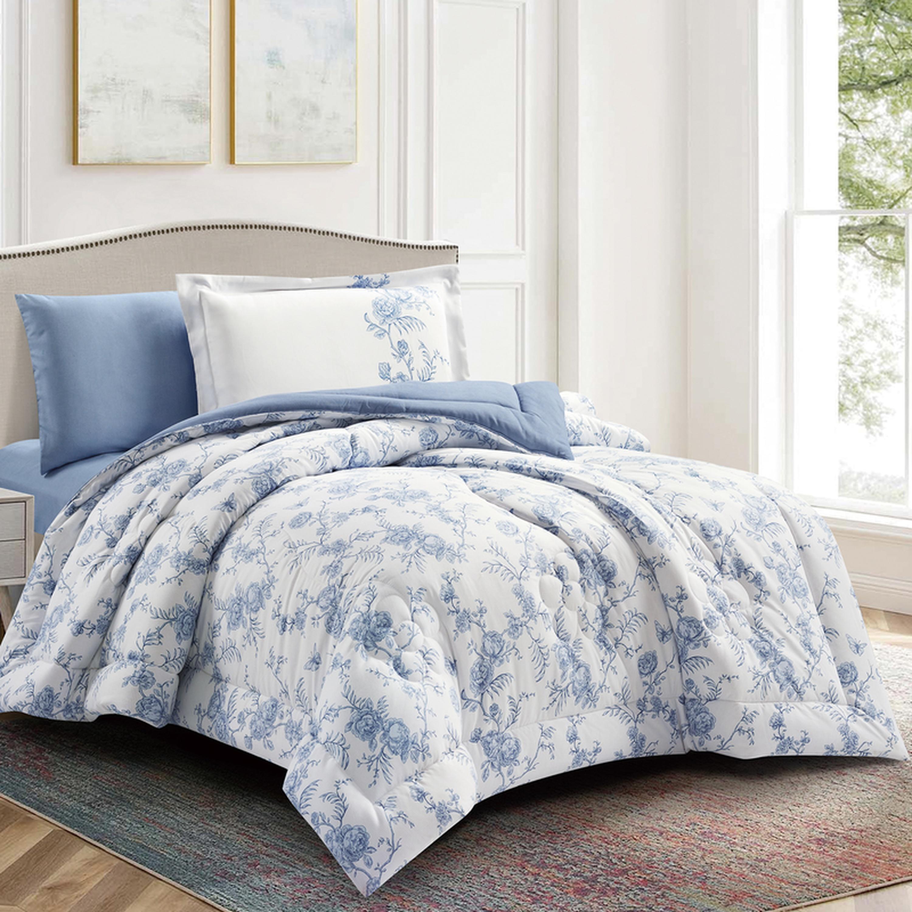 طقم لحاف وشرشف توين 4 قطع بطبعات من دونتيلا - 170x230 سم-household-bedding-comfortersandbedspreads-comforters-image-7