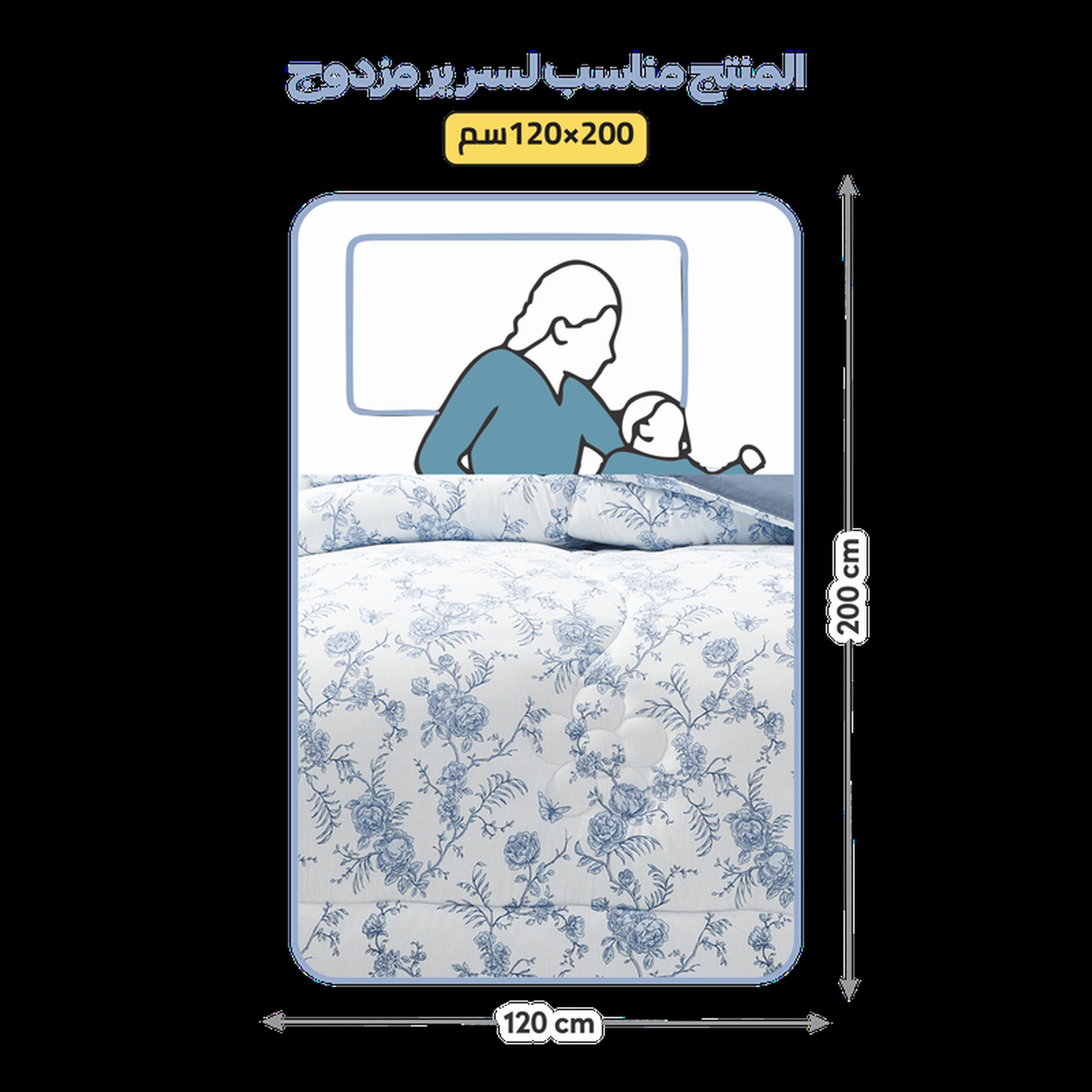طقم لحاف وشرشف توين 4 قطع بطبعات من دونتيلا - 170x230 سم-household-bedding-comfortersandbedspreads-comforters-image-8