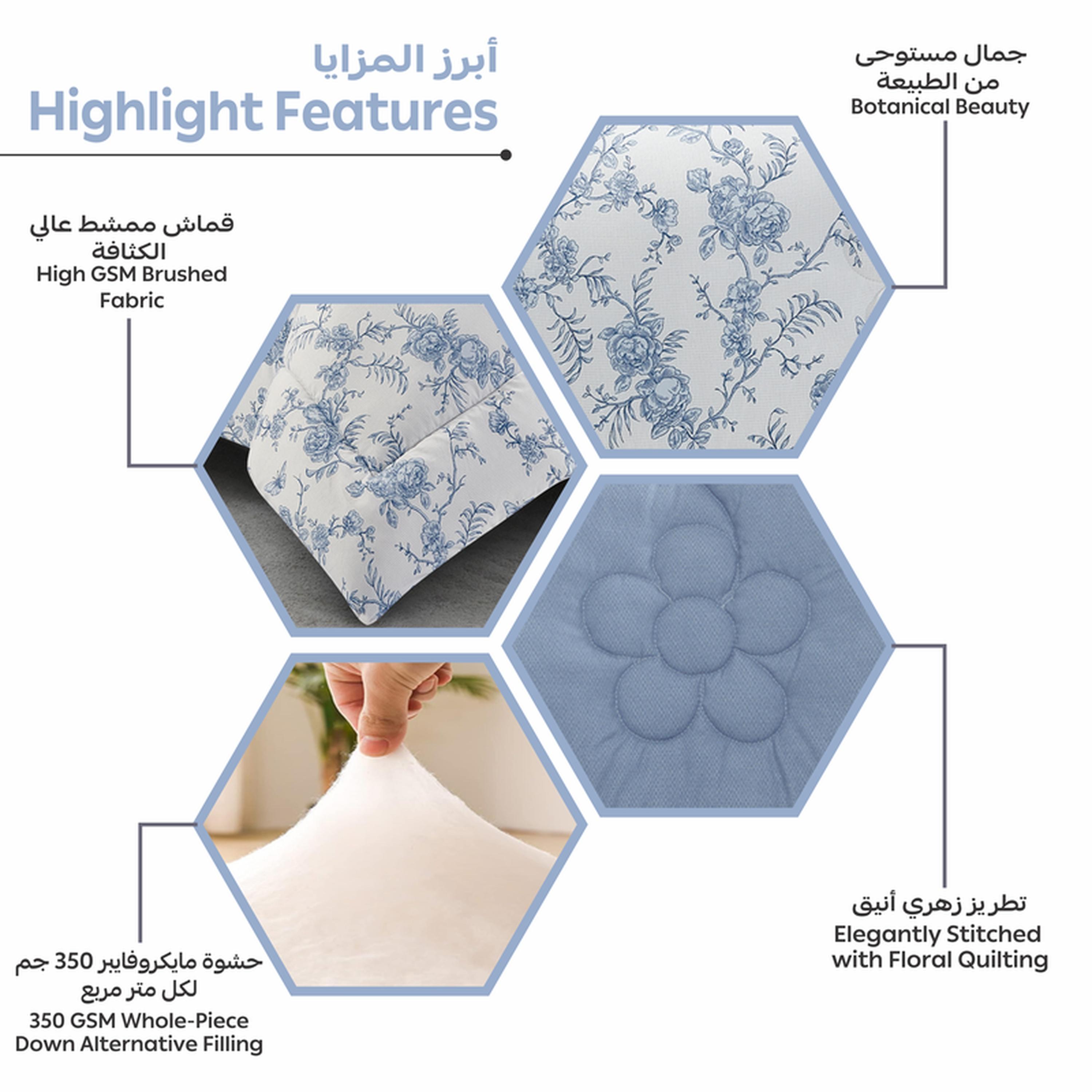طقم لحاف وشرشف توين 4 قطع بطبعات من دونتيلا - 170x230 سم-household-bedding-comfortersandbedspreads-comforters-image-10